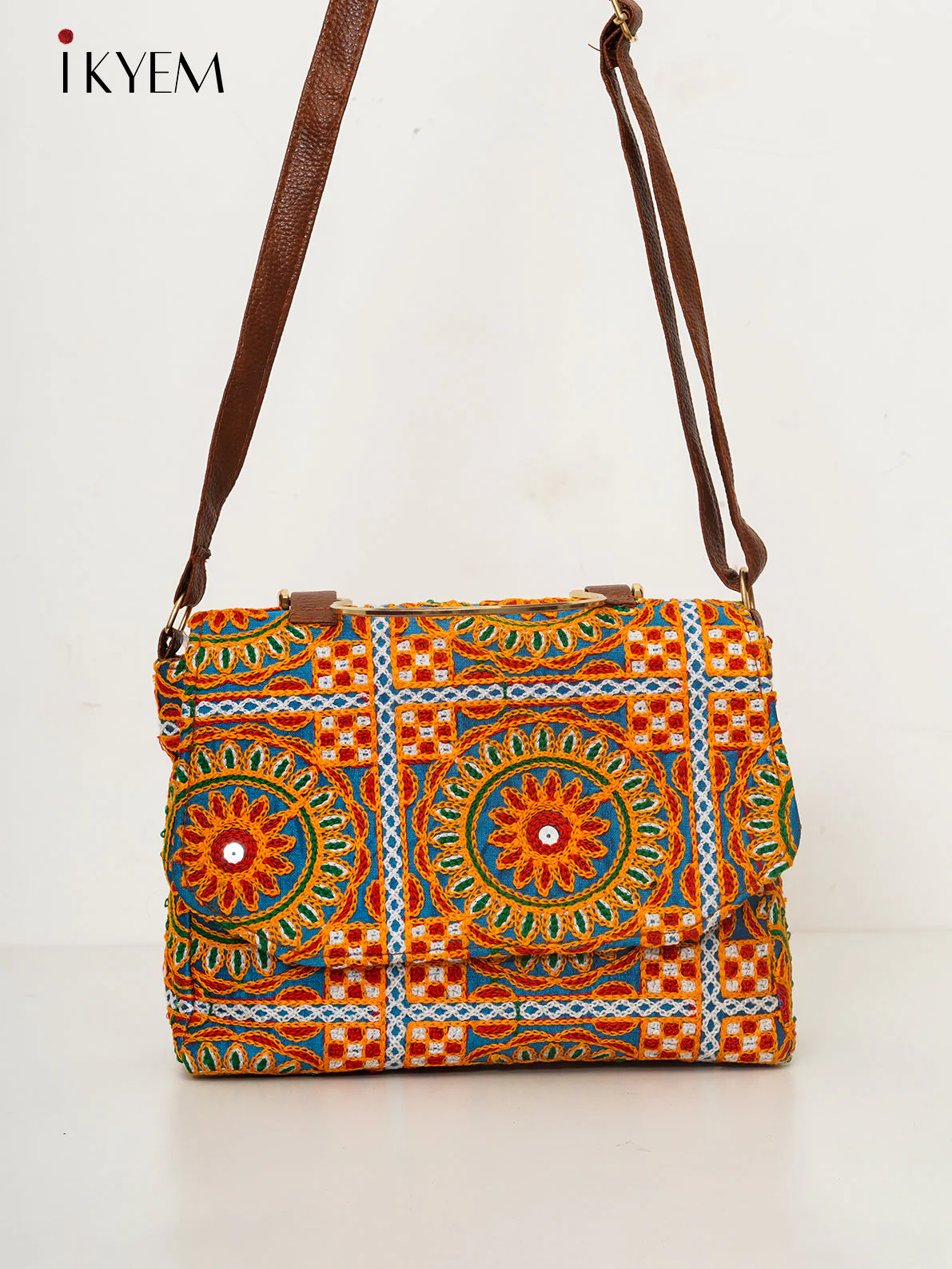 Mustard & Blue - Ajrakh Handbag