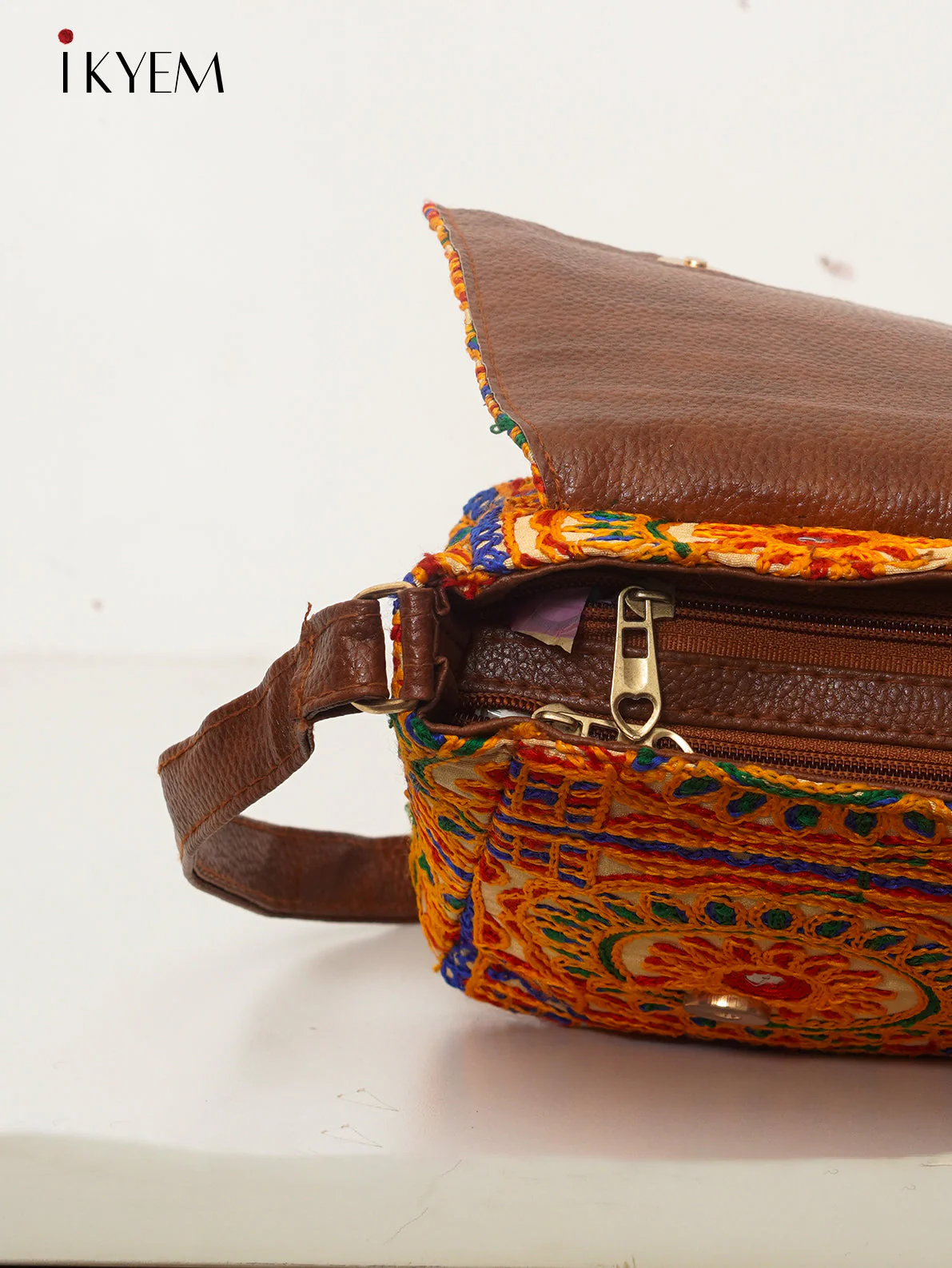 Yellow - Ajrakh Handbag - Image 3