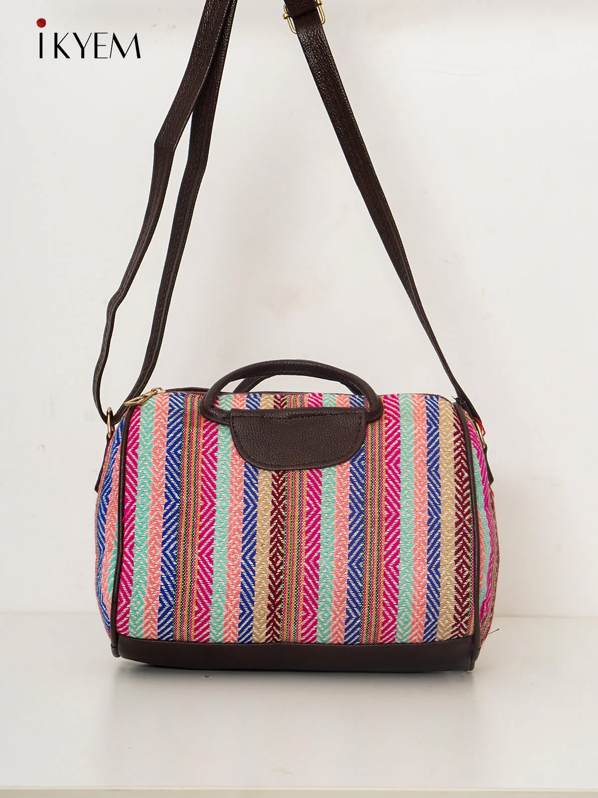 Pink & Brown - Ajrakh Hand Bag