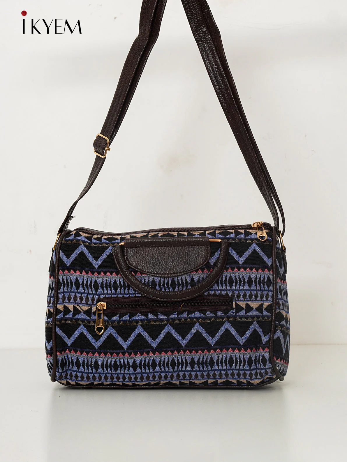 Black  & Blue - Ajrakh Handbag - Image 2