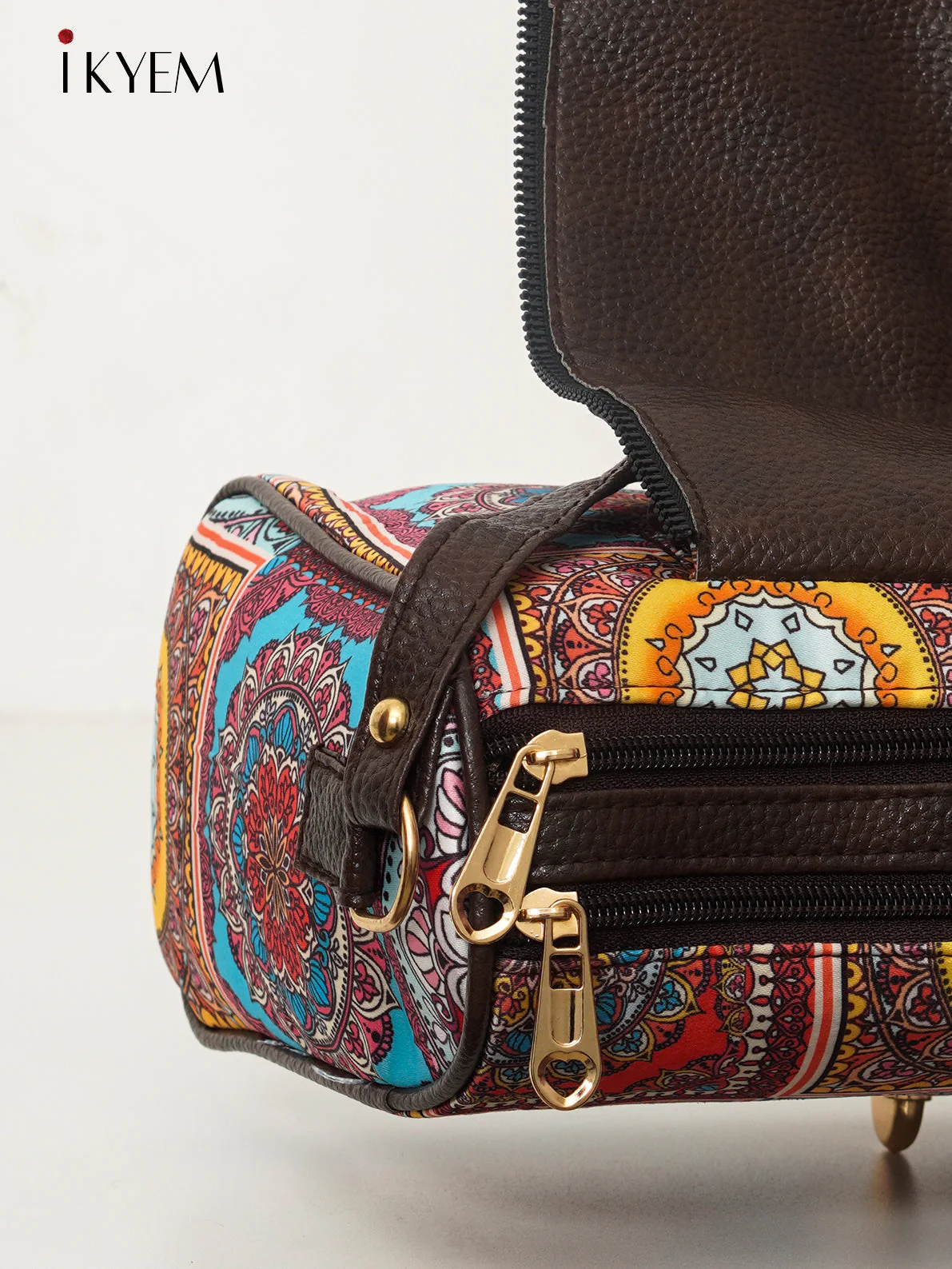Multicolor & Brown - Ajrakh Handbag - Image 3