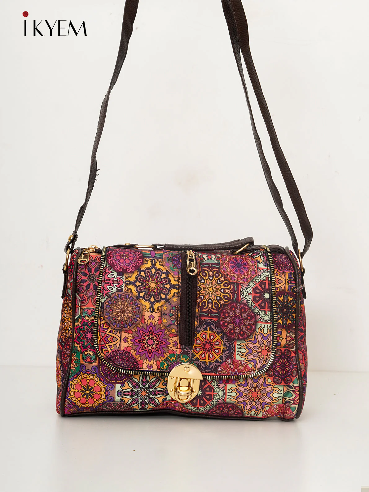 Pink & Brown - Ajrakh Hand Bag
