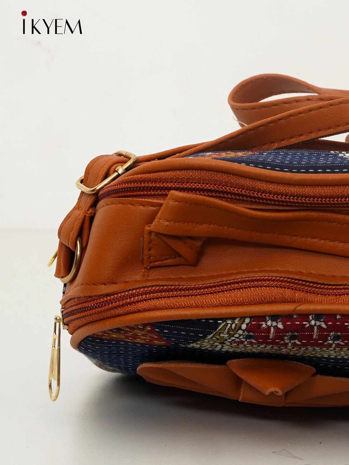 Blue & Brown - Ajrakh Handbag - Image 3