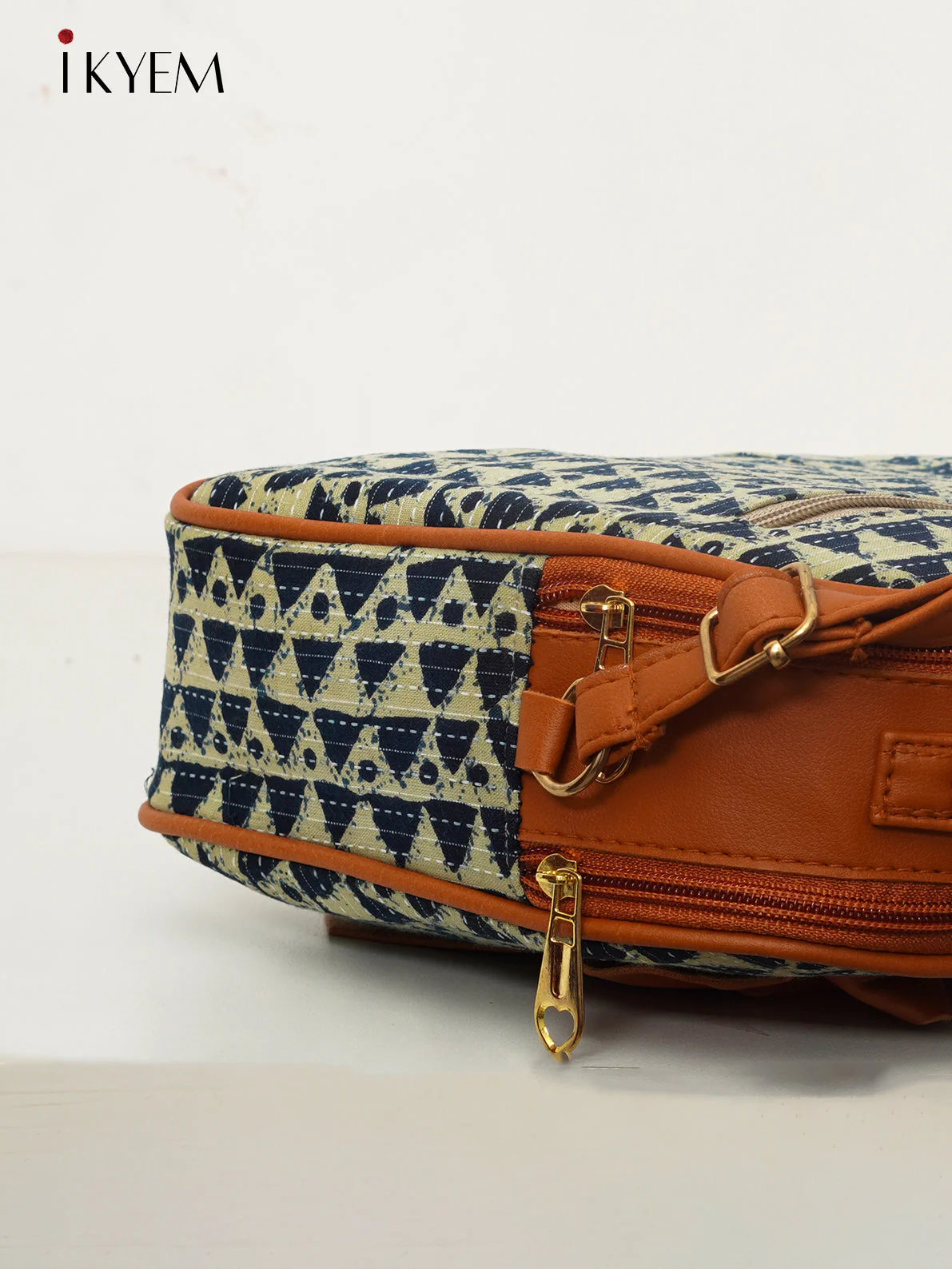 Cream & Black - Ajrakh Handbag - Image 3