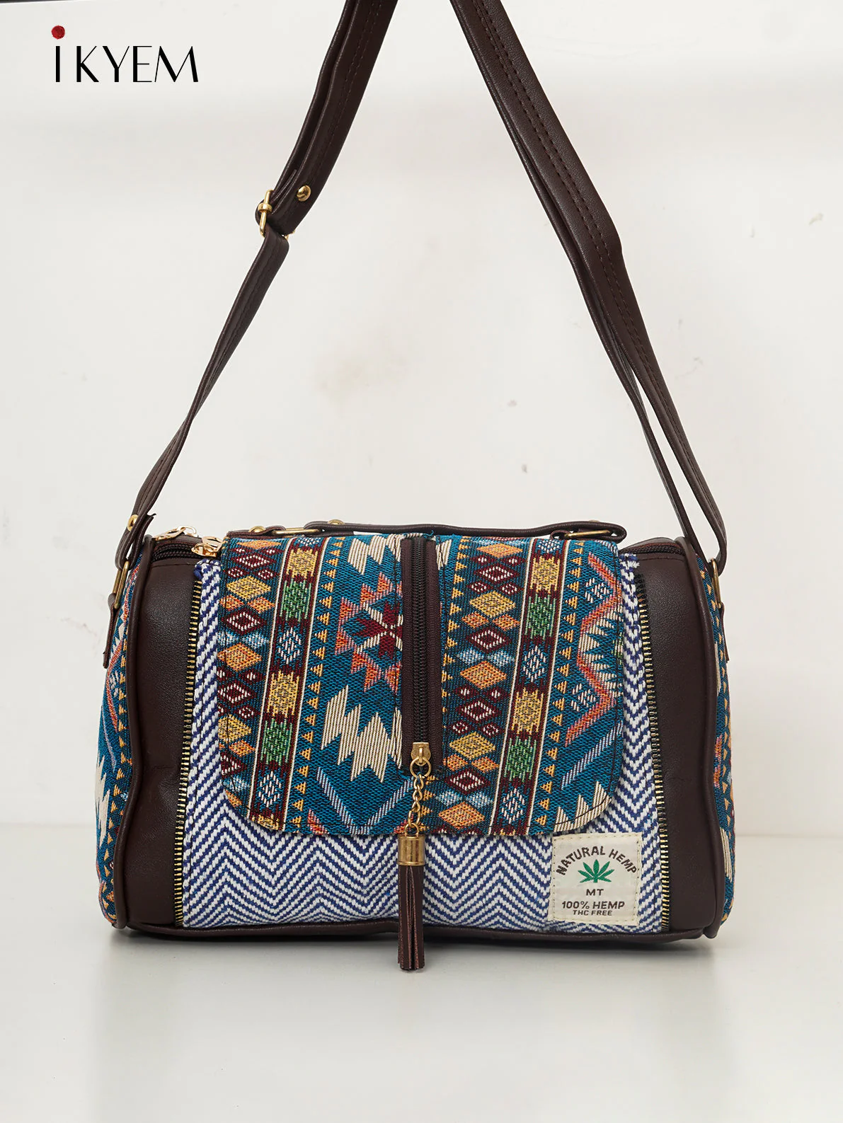 Blue- Ajrakh Hand Bag