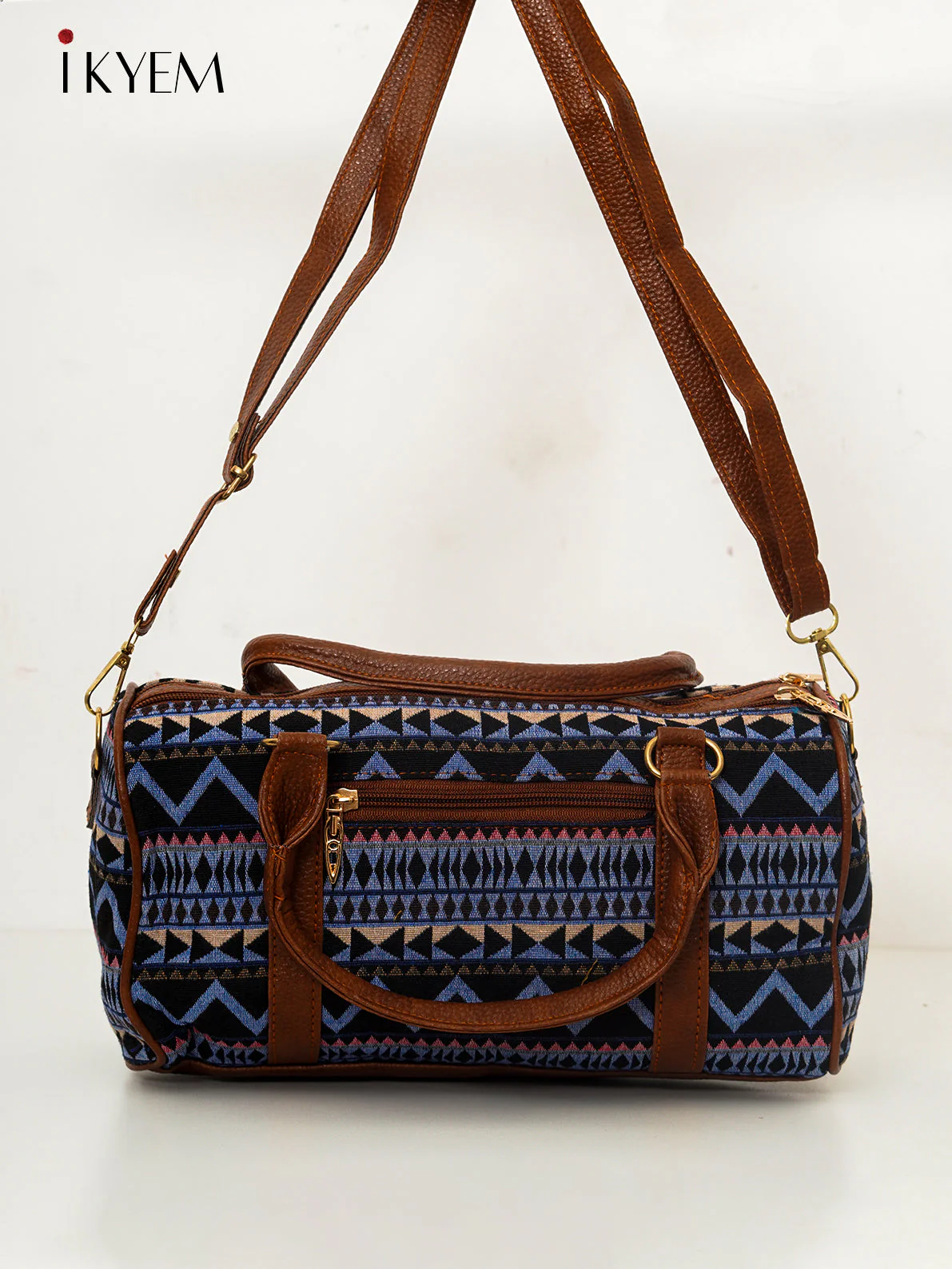 Blue & Black - Ajrakh Handbag - Image 2