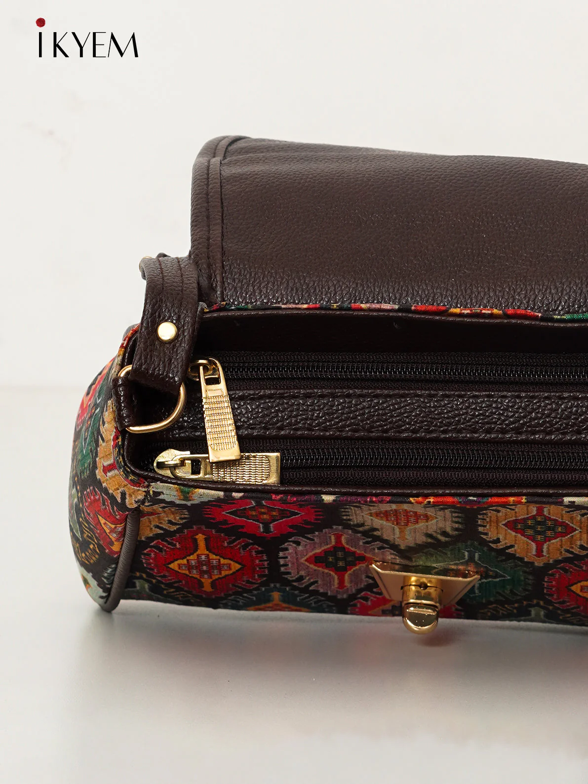 Red & Brown - Ajrakh Handbags - Image 3