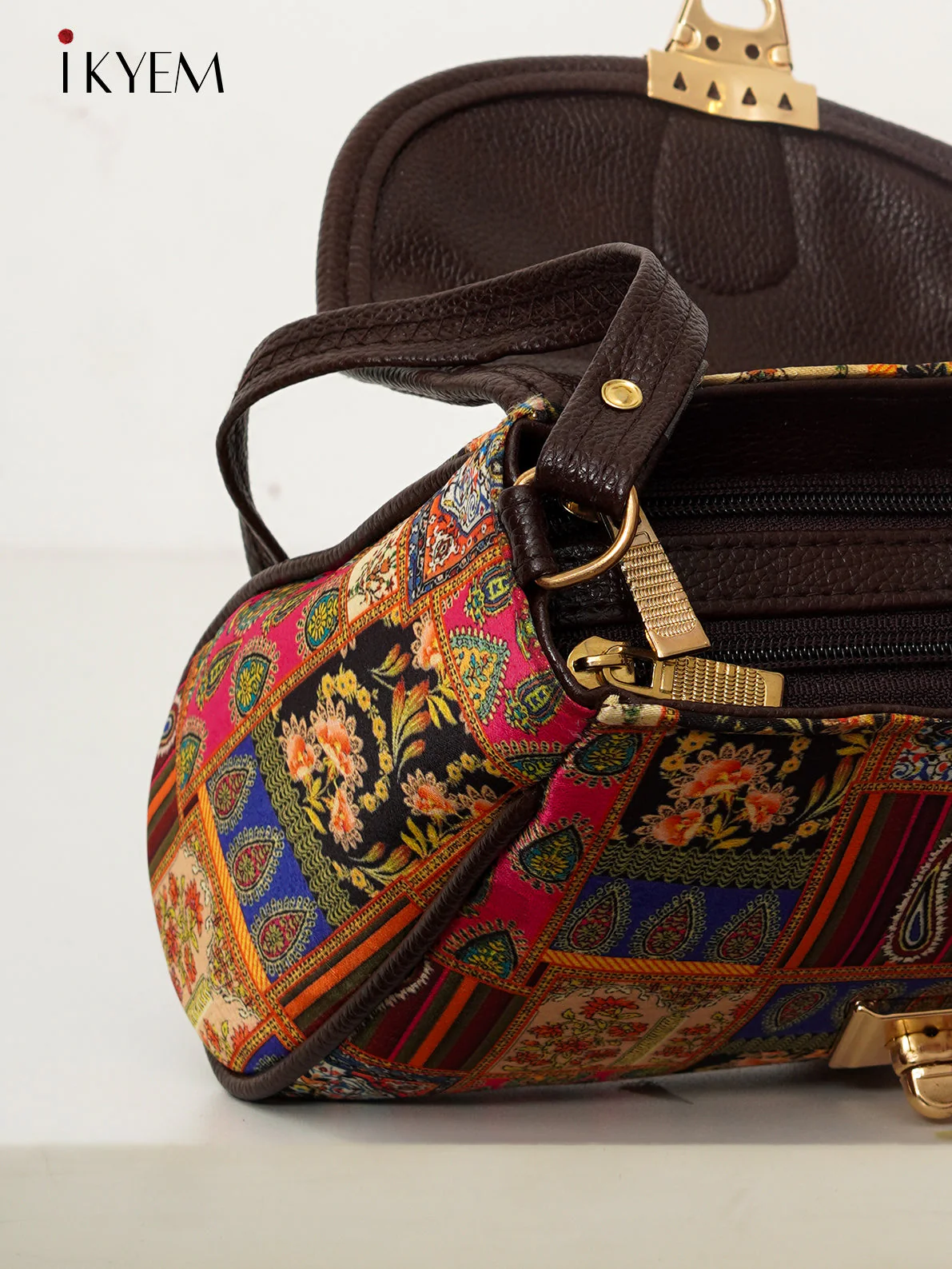 Multicolor & Brown - Ajrakh Handbags - Image 3