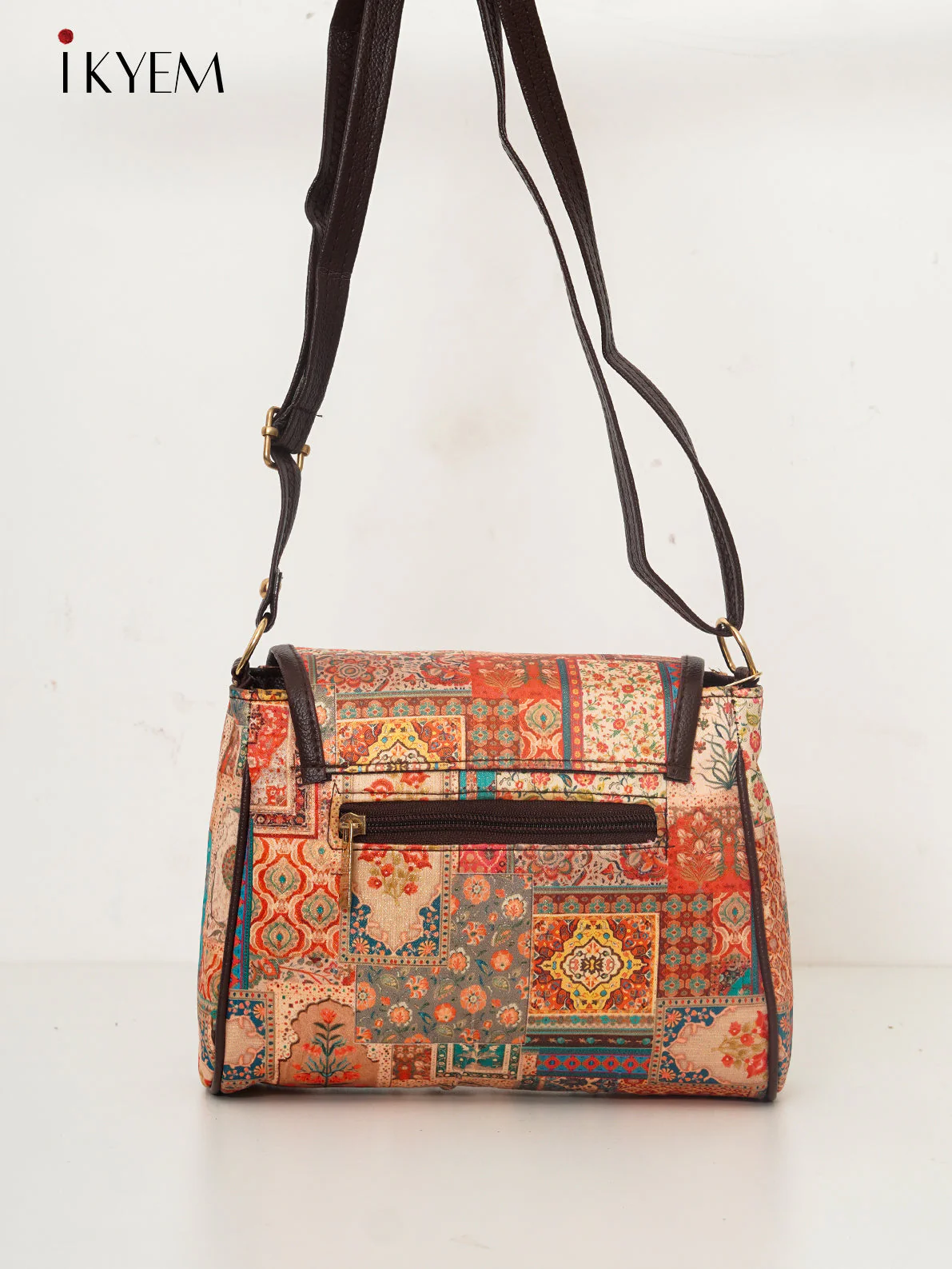 Peach & Brown - Ajrakh HandBag - Image 2