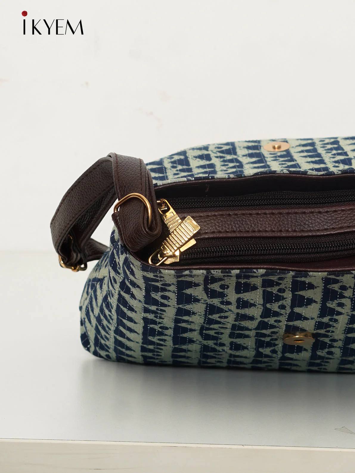 Black - Ajrakh Handbag - Image 3