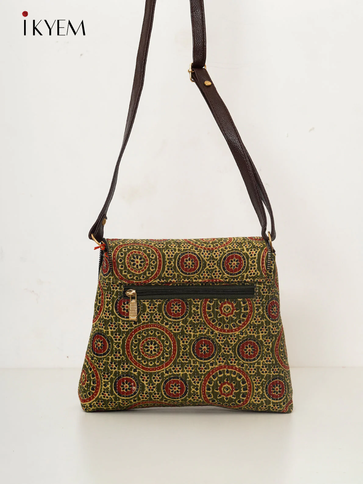 Green - Ajrakh HandBags - Image 2
