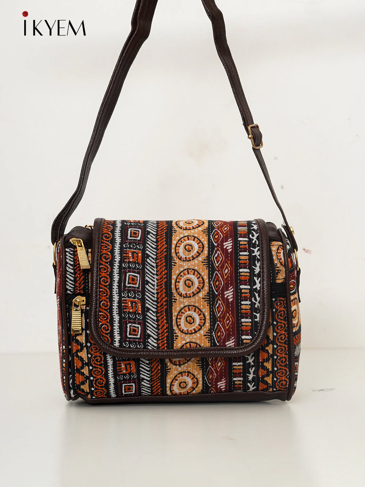 Brown - Ajrakh Handbag