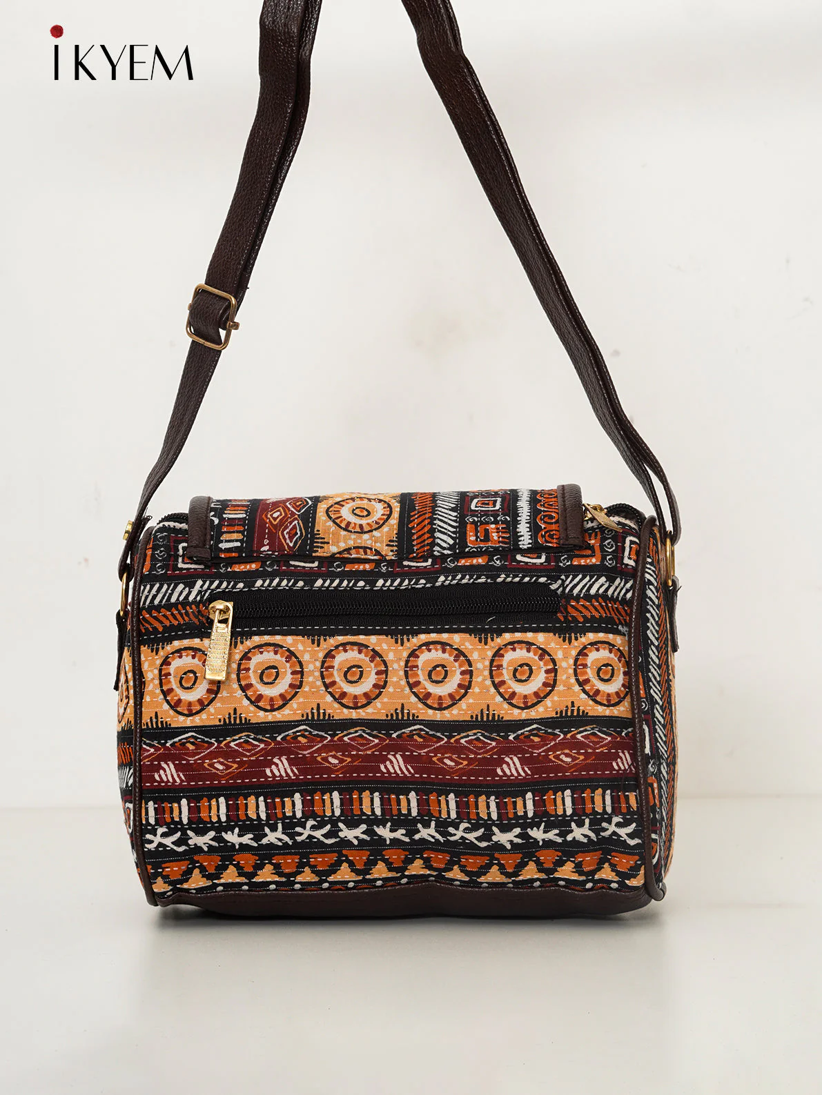 Brown - Ajrakh Handbag - Image 2