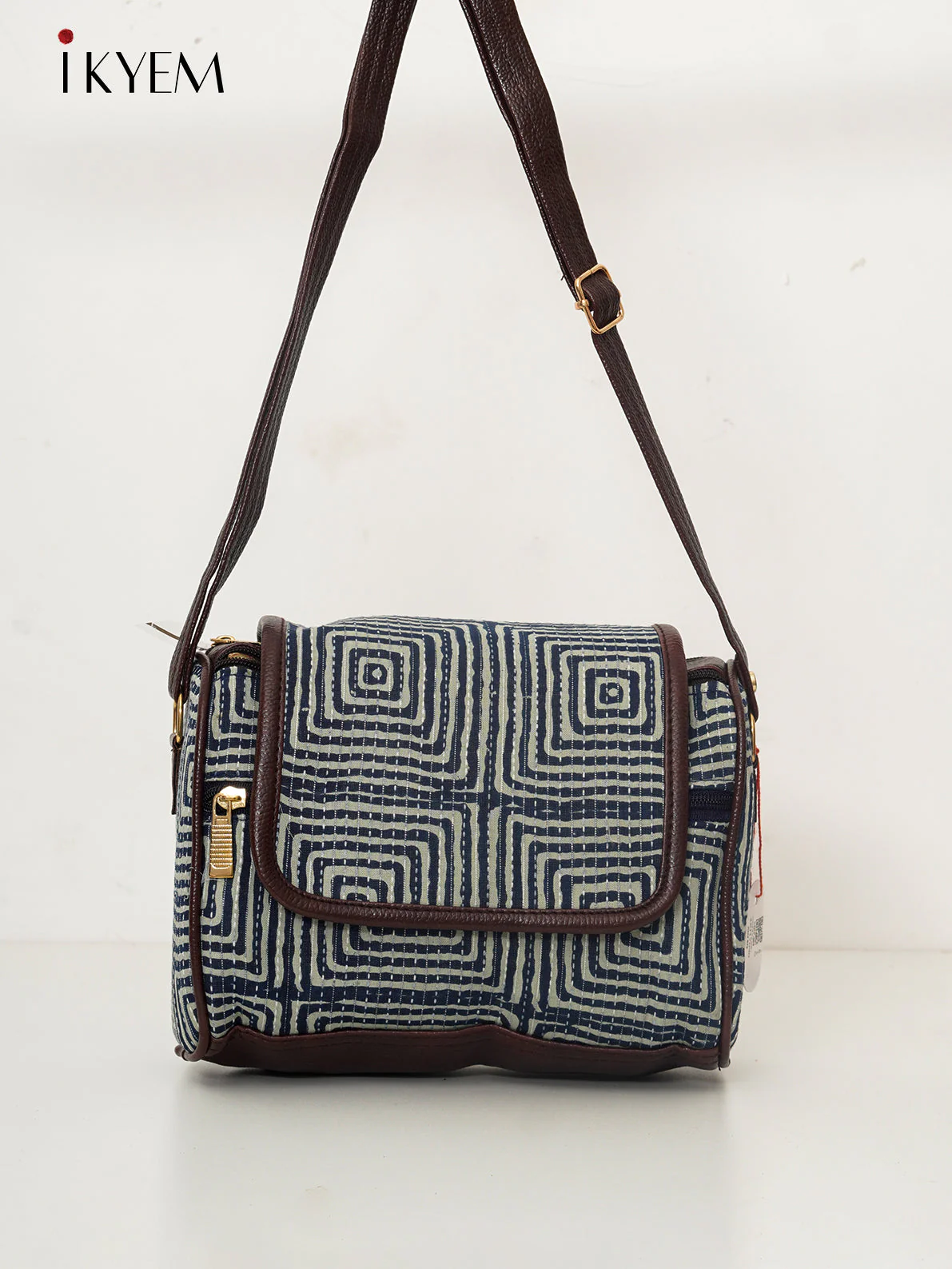 Black - Ajrakh Handbag