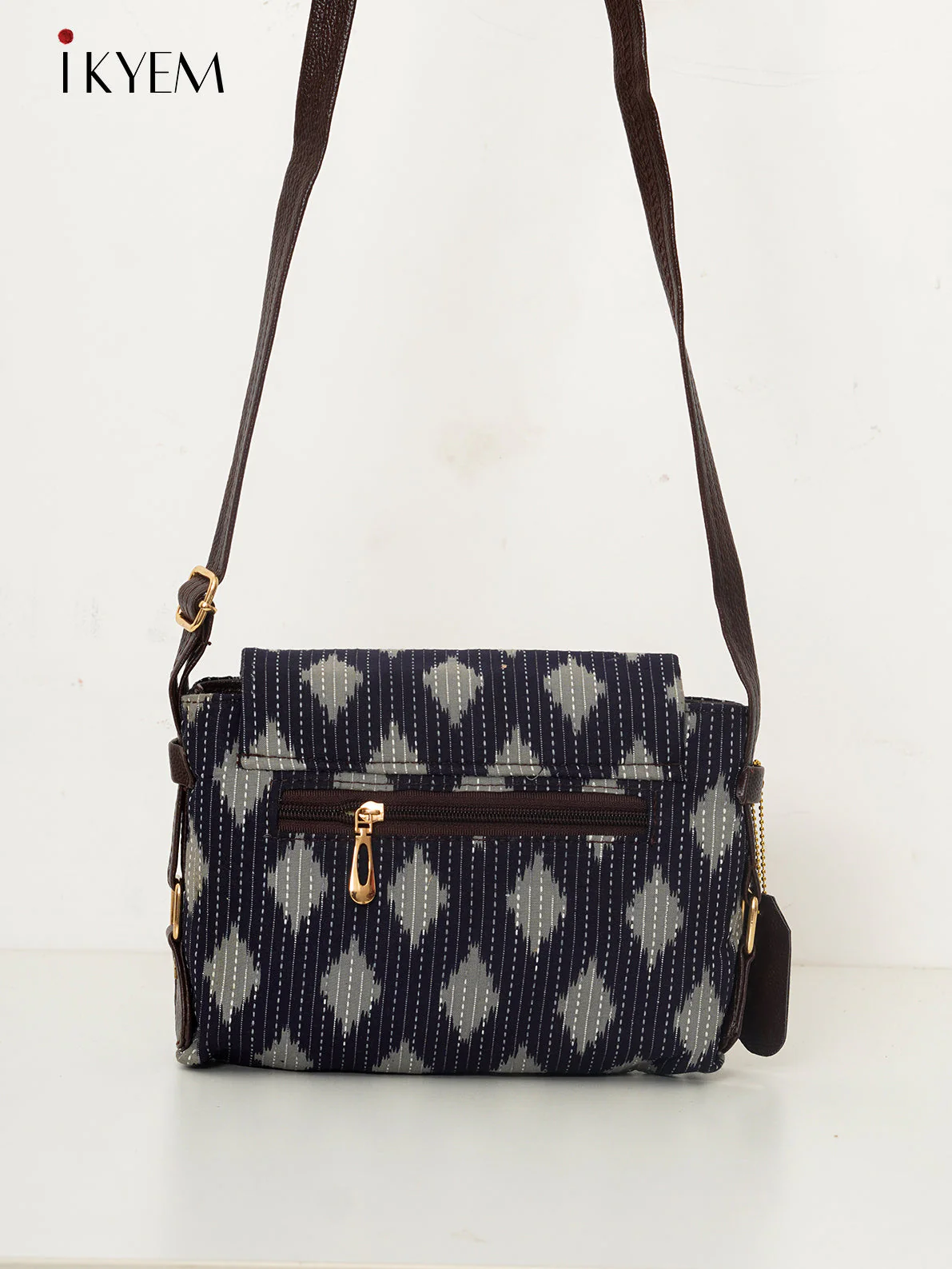 Black & Brown - Ajrakh Hand Bag - Image 2