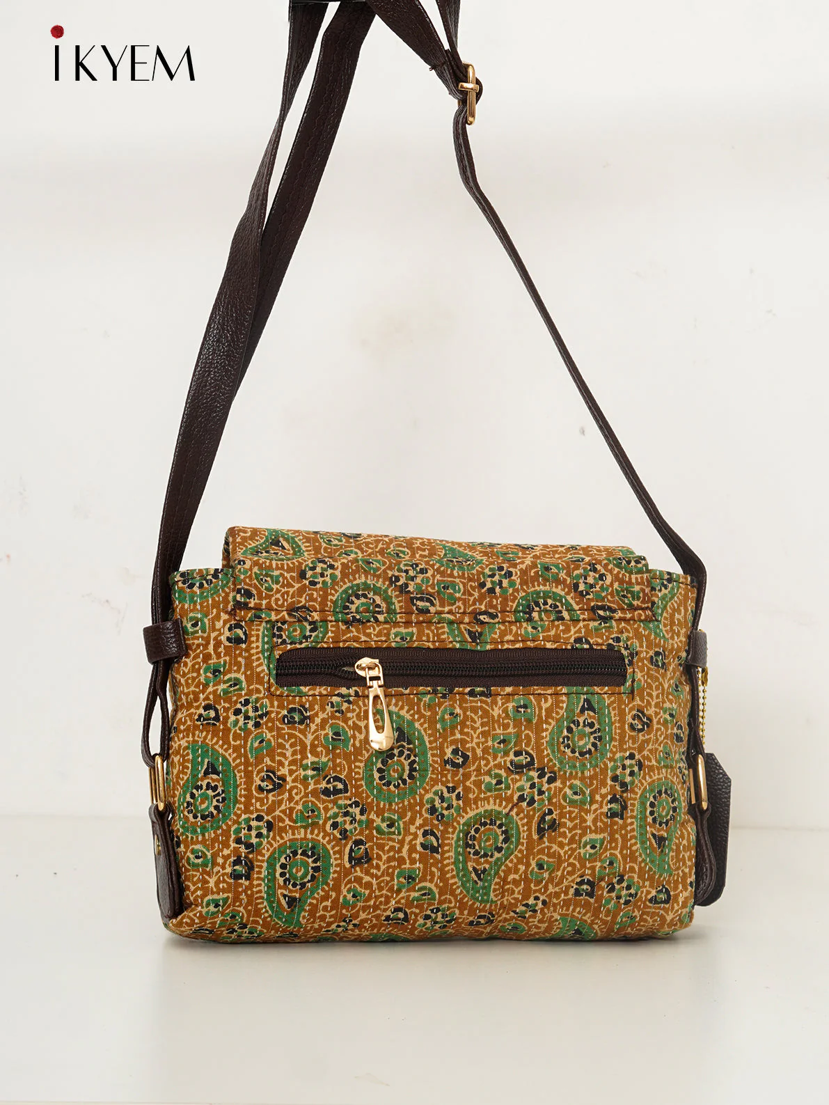 Mustard & Brown - Ajrakh Hand Bag - Image 2
