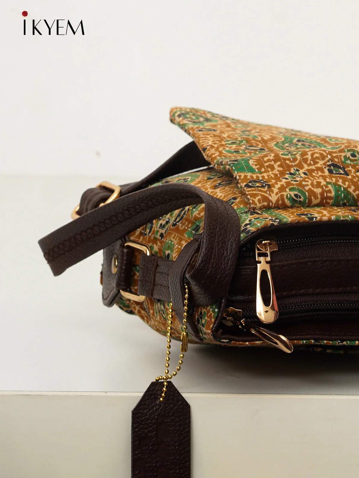 Mustard & Brown - Ajrakh Hand Bag - Image 3
