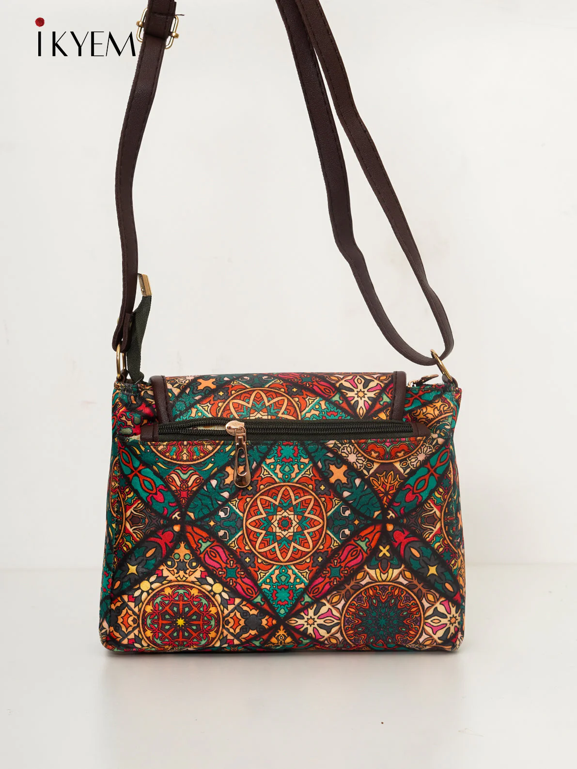 Red & Brown - Ajrakh Hand Bags - Image 2
