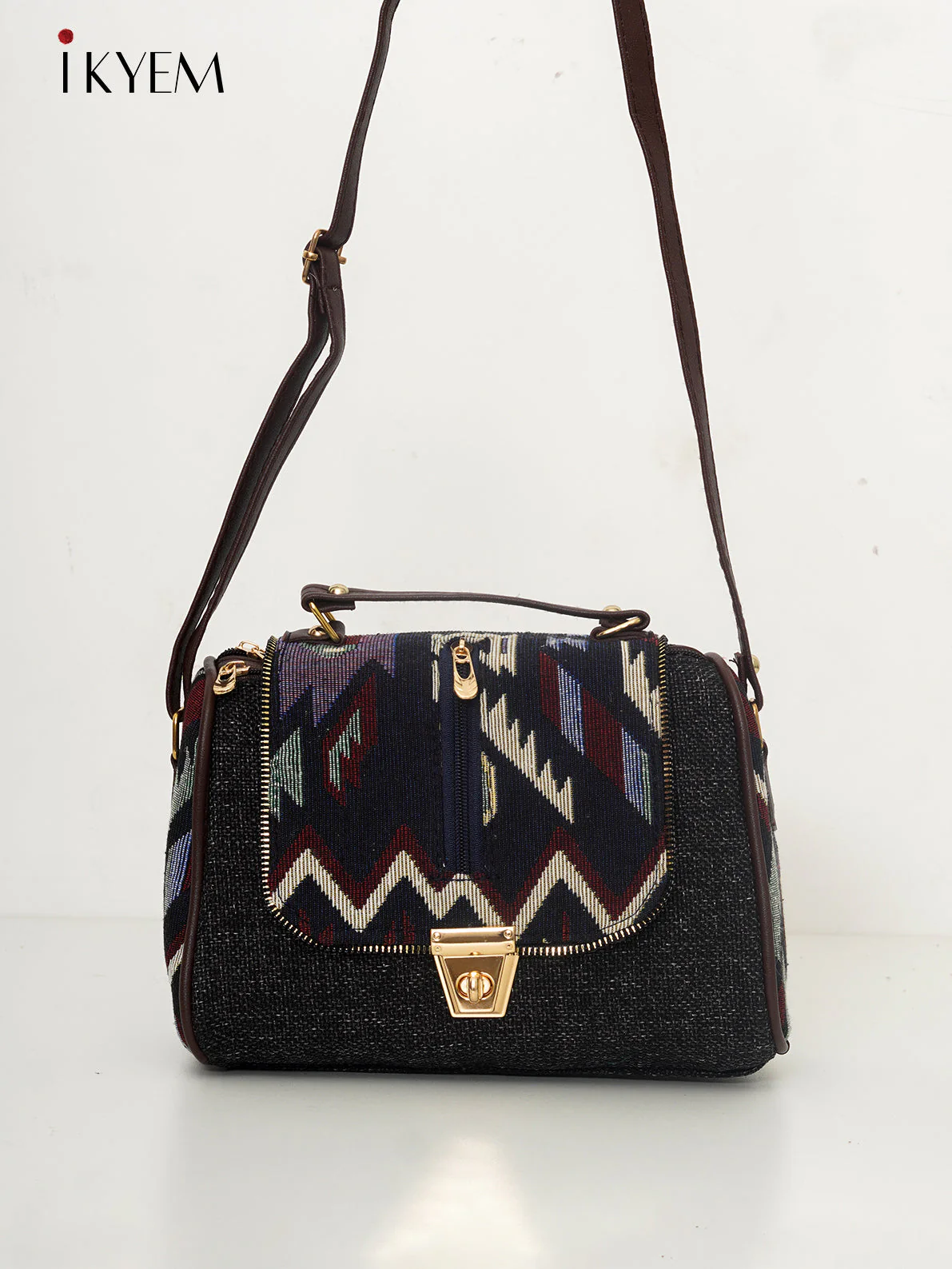 Black & Brown - Ajrakh Hand Bag
