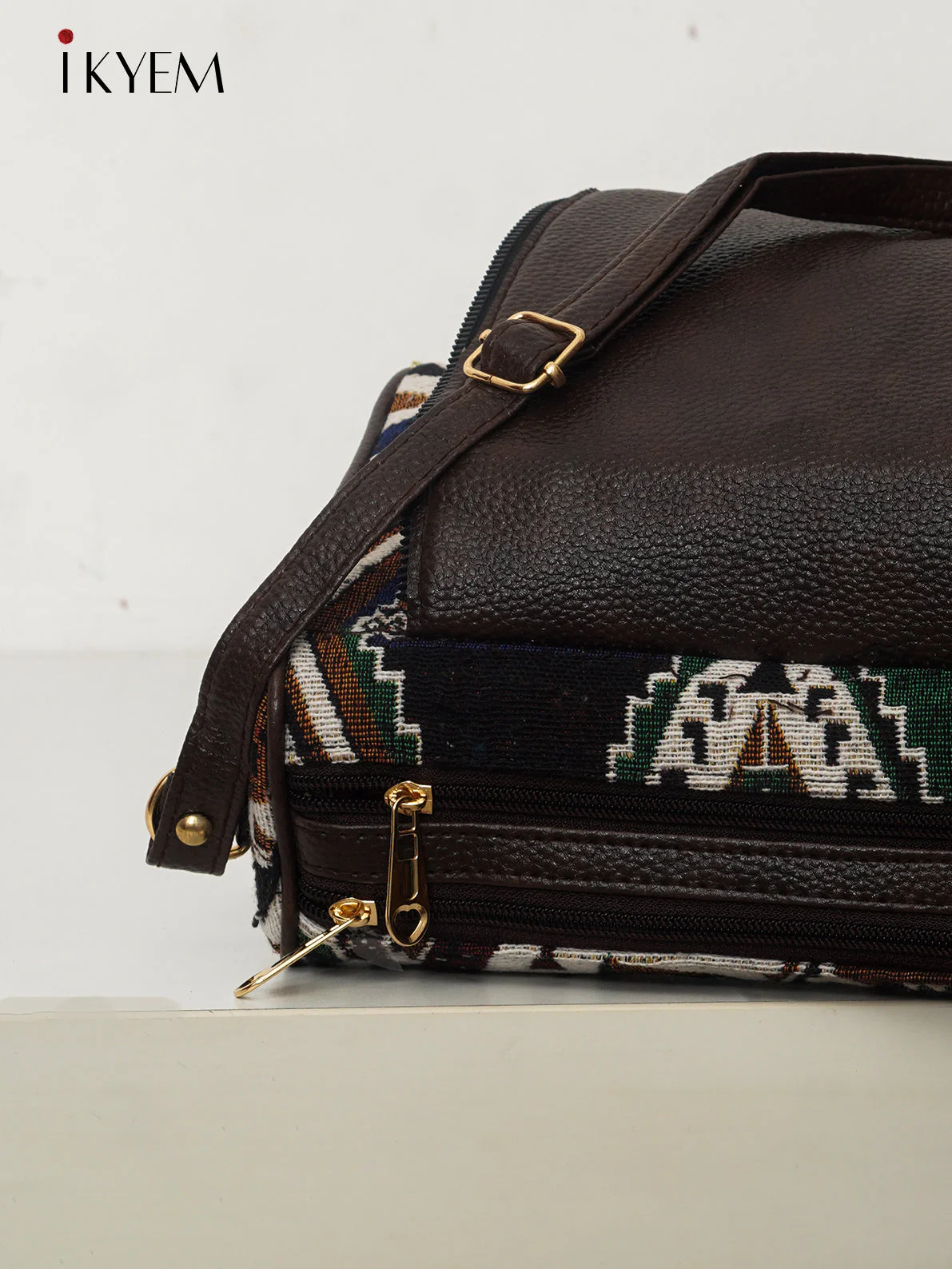 Black - Ajrakh Handbag - Image 3
