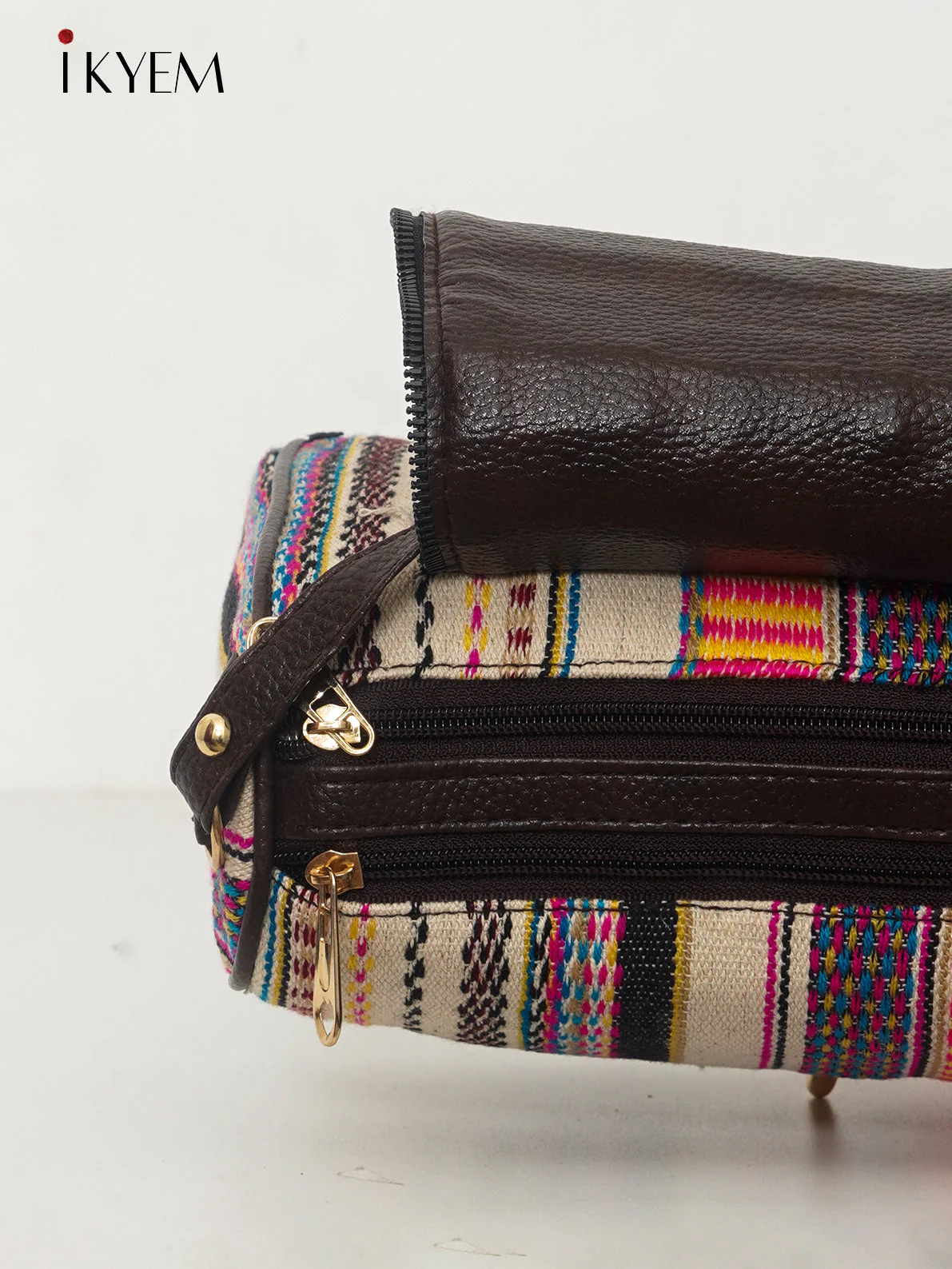 Cream & Brown - Ajrakh HandBag - Image 3