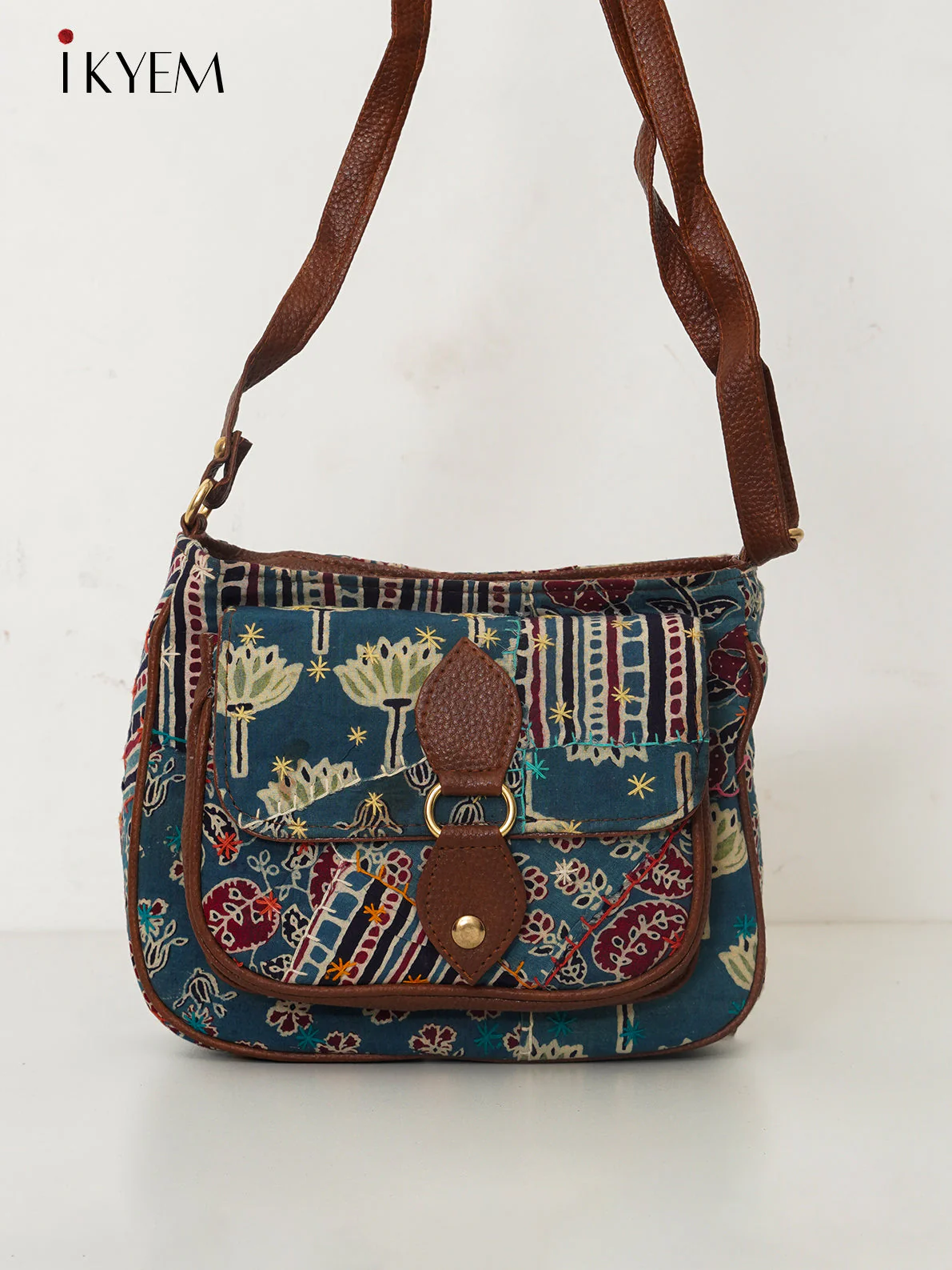 Blue & Brown - Ajrakh Handbag