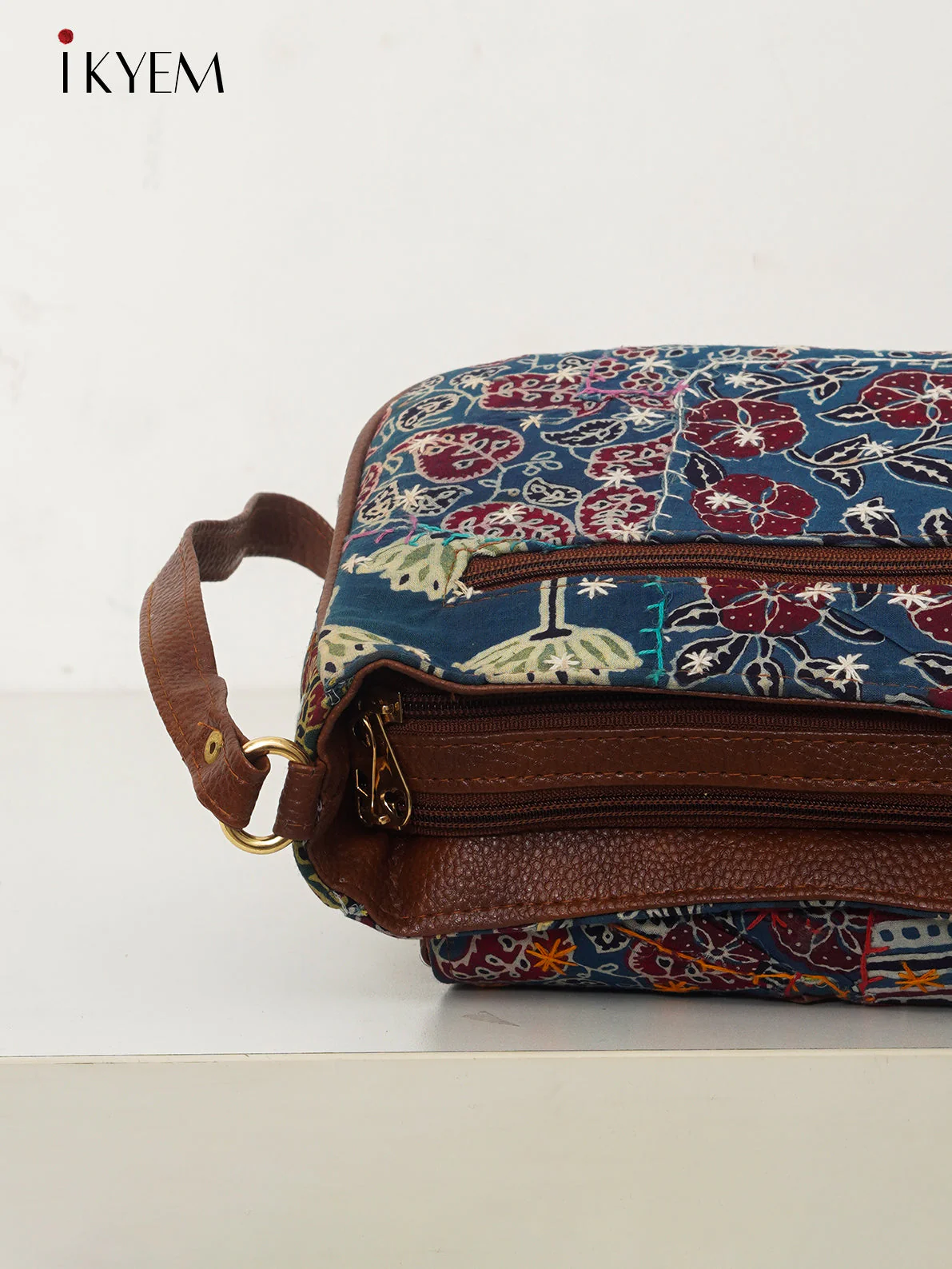Blue - Ajrakh Handbag - Image 3