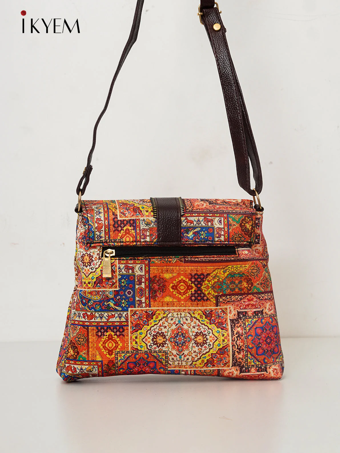 Orange - Ajrakh Handbag - Image 2