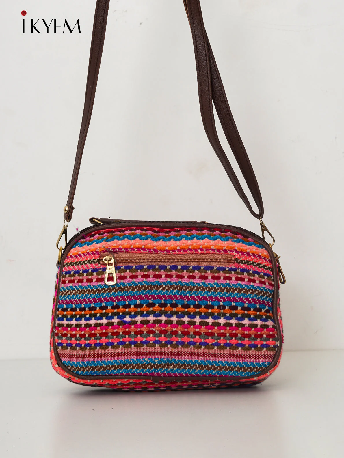 Orange & Pink - Ajrakh Handbag - Image 2