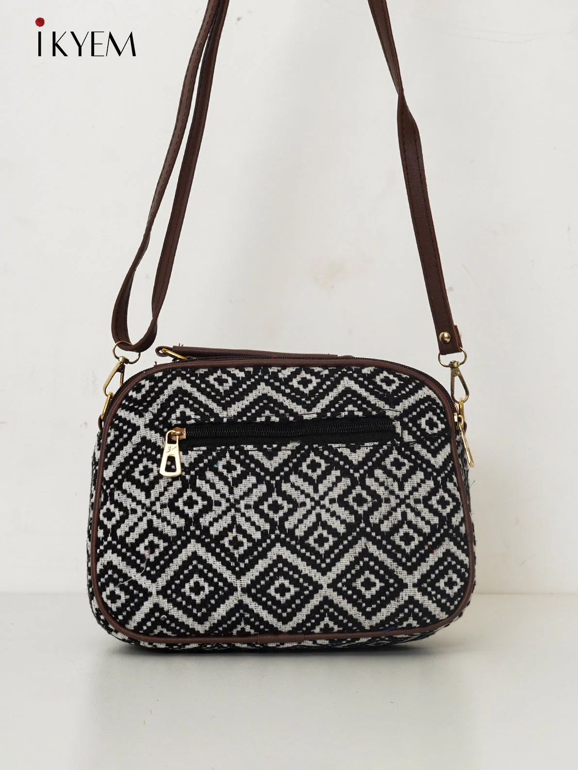 Black - Ajrakh Handbag - Image 2