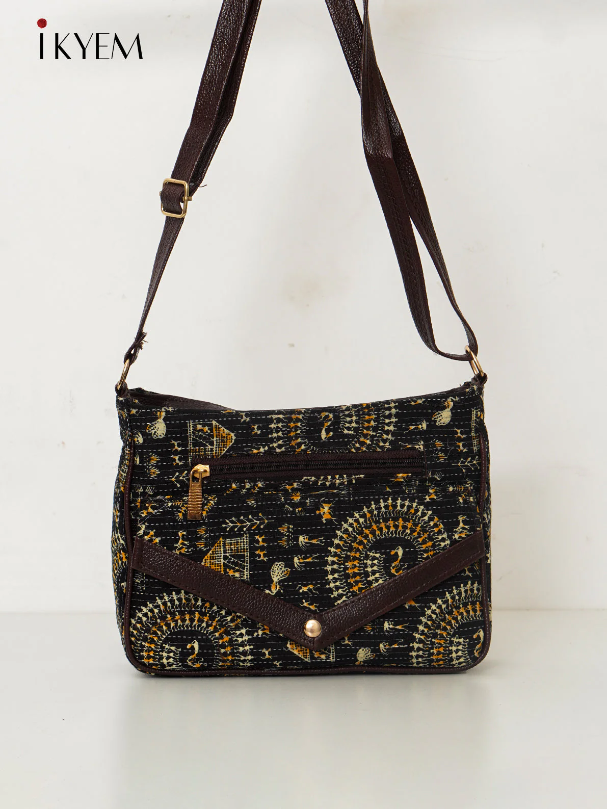 black - Ajrakh Handbag