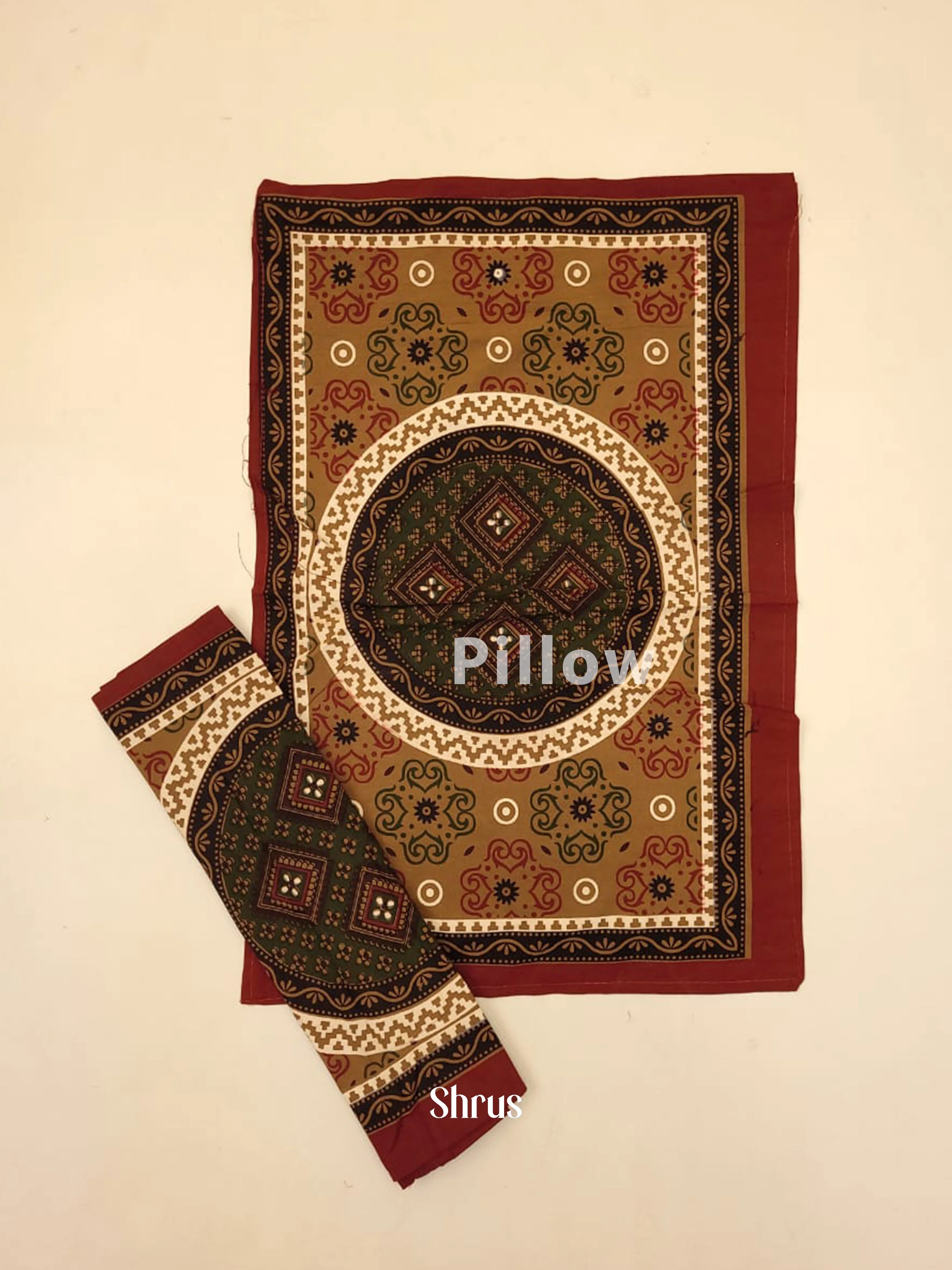 Green & Maroon - Bed Spreads - Image 3