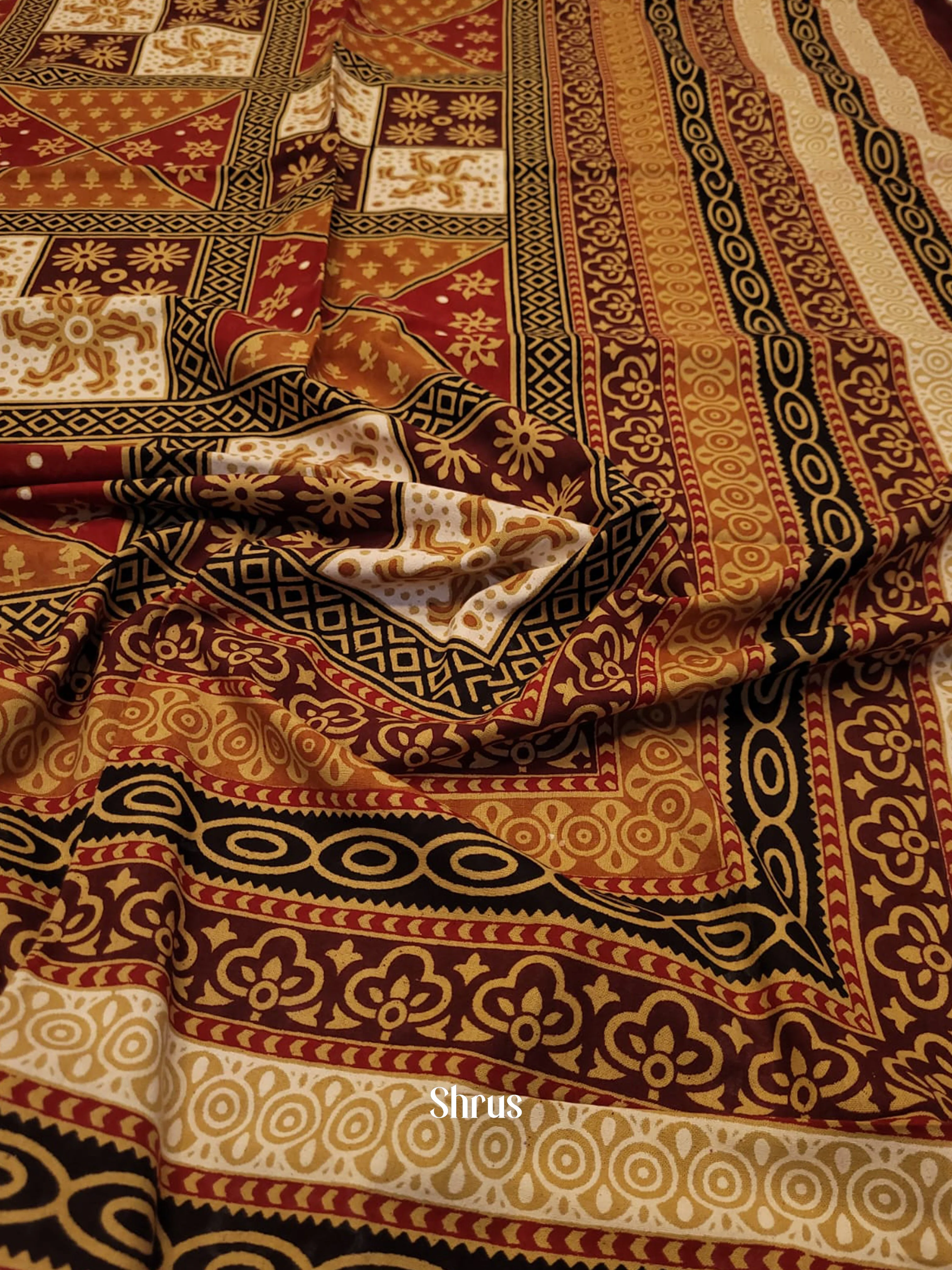 Mustard & Maroon - Bed Spreads