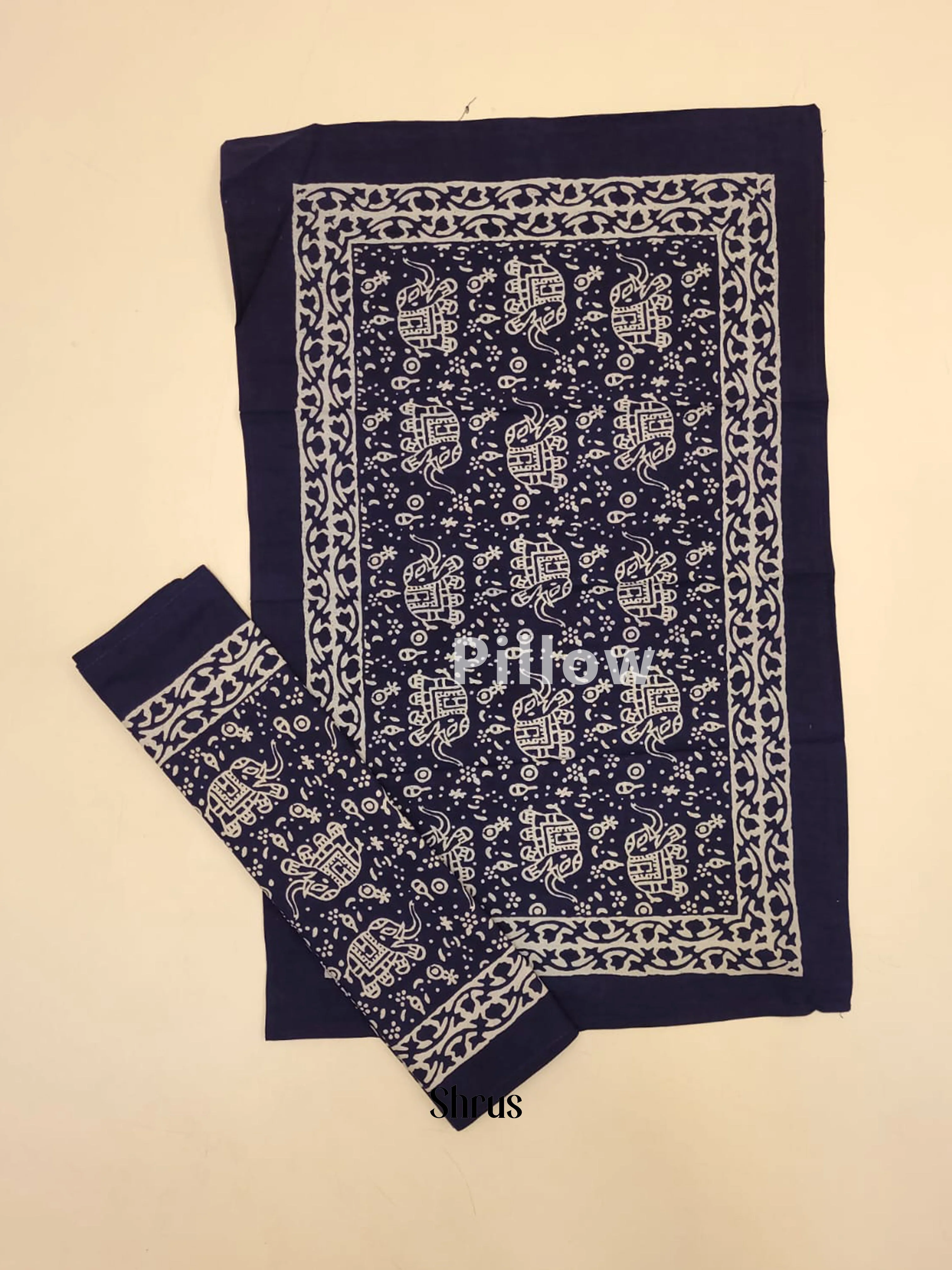Indigo Blue & Cream - Bed Spreads - Image 3