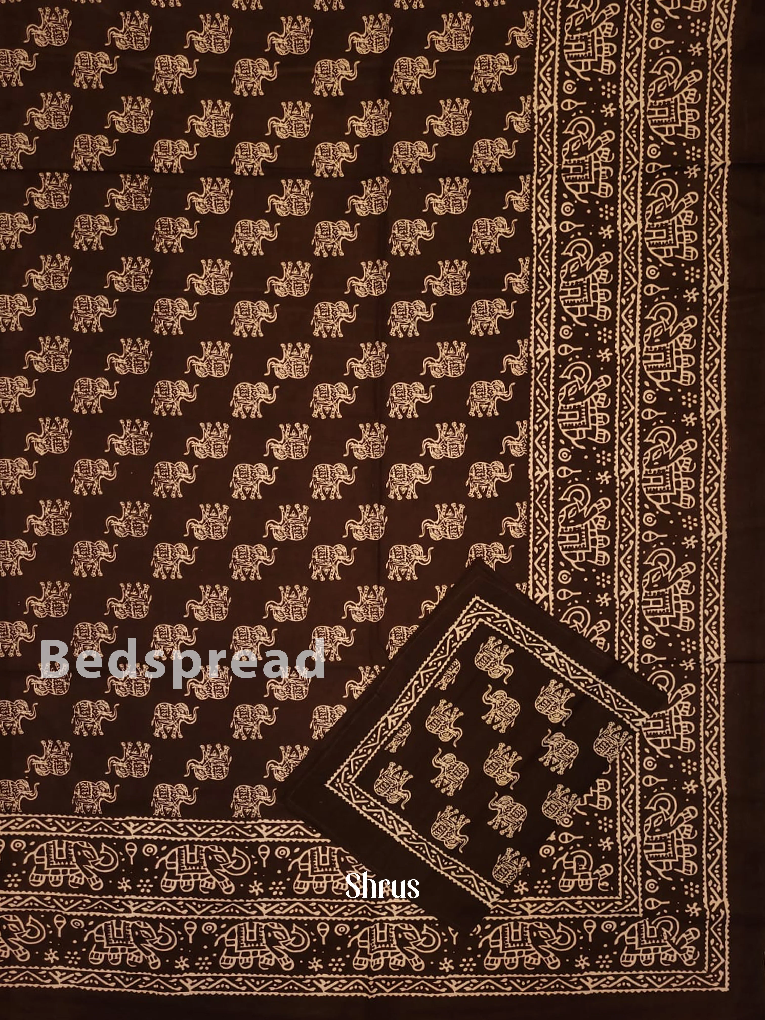 Brown & Cream- Bed Spreads - Image 2