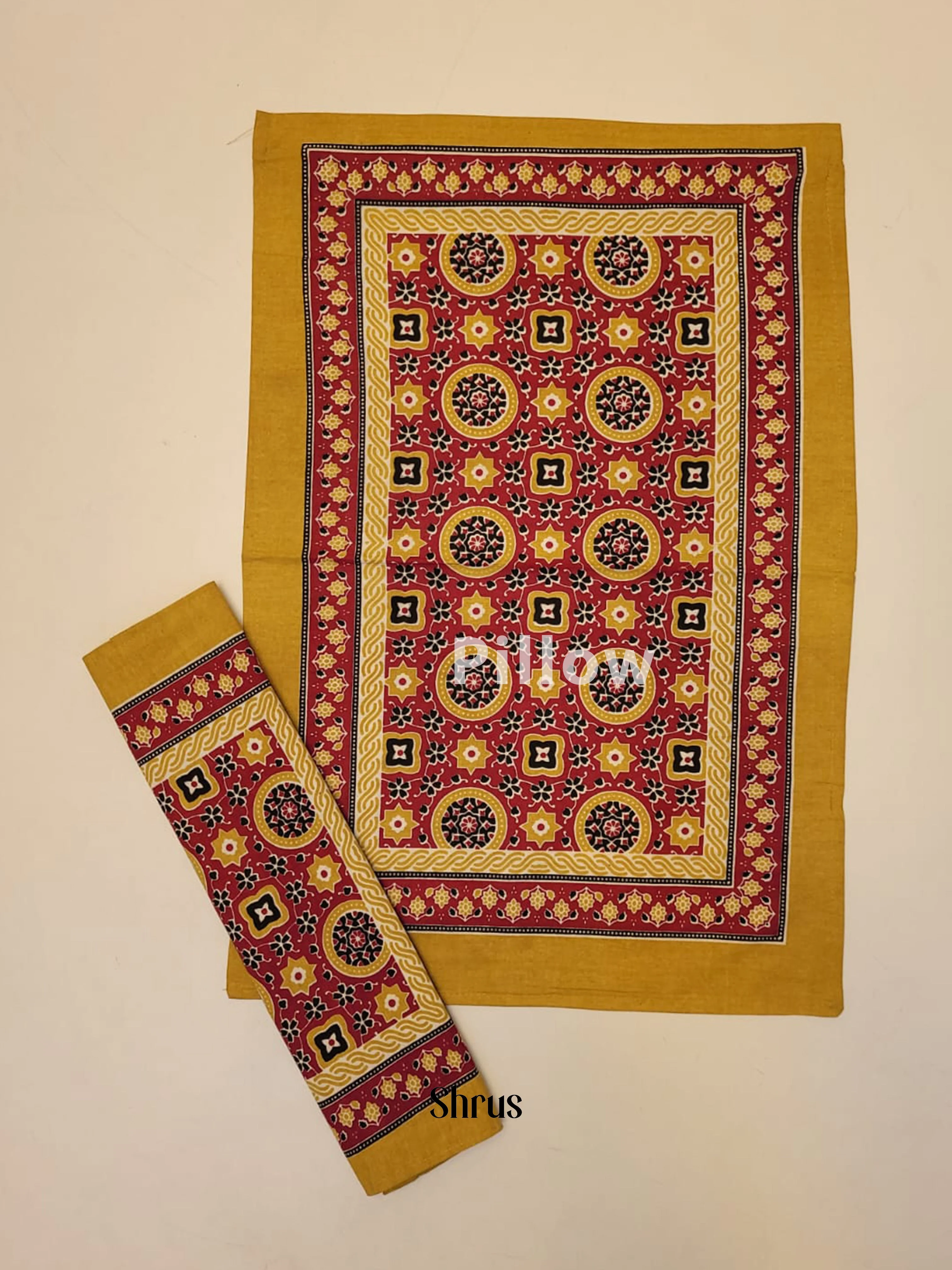 Maroon & Mustard -Bed Spreads - Image 3