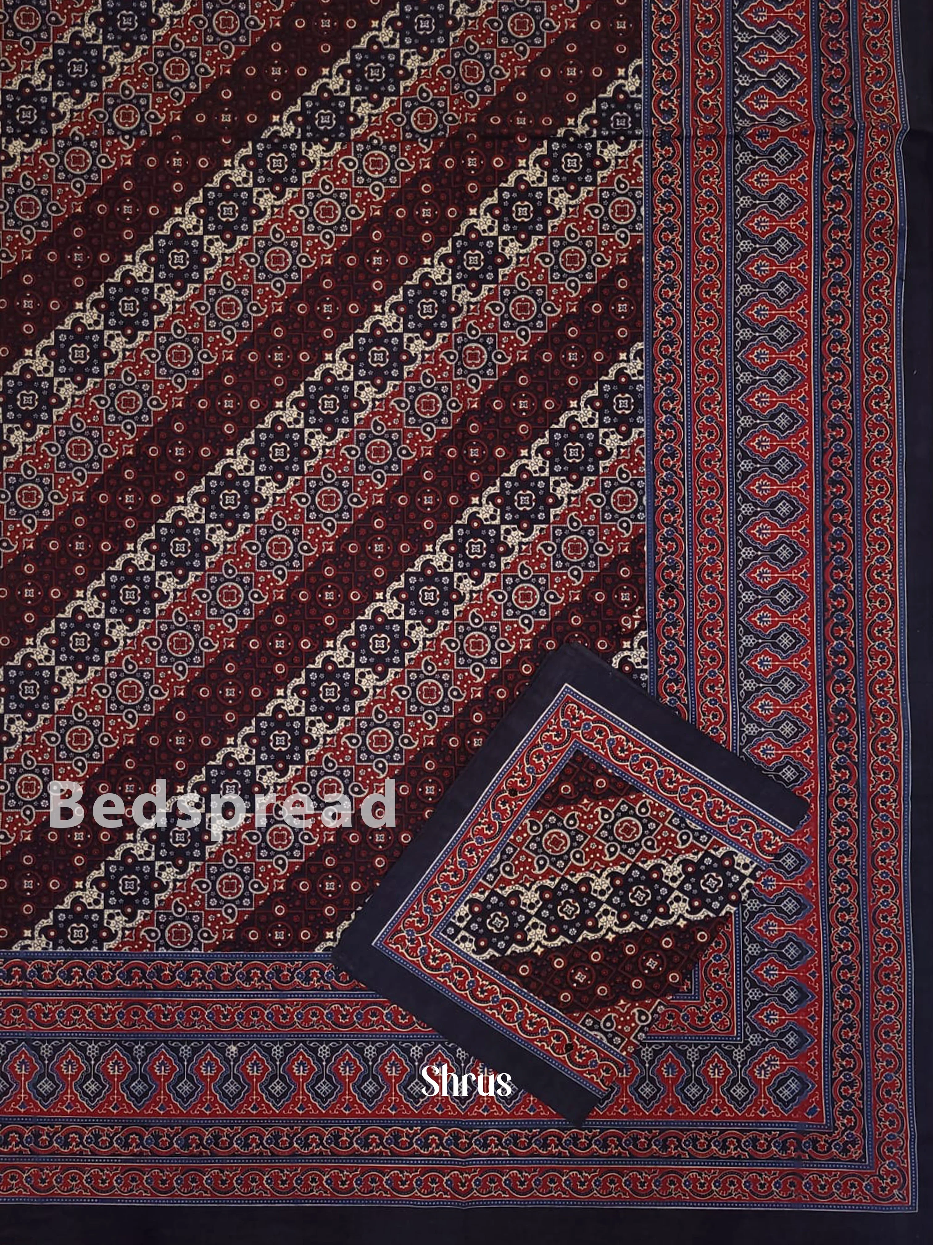 Blue & Red - Bed Spreads - Image 2