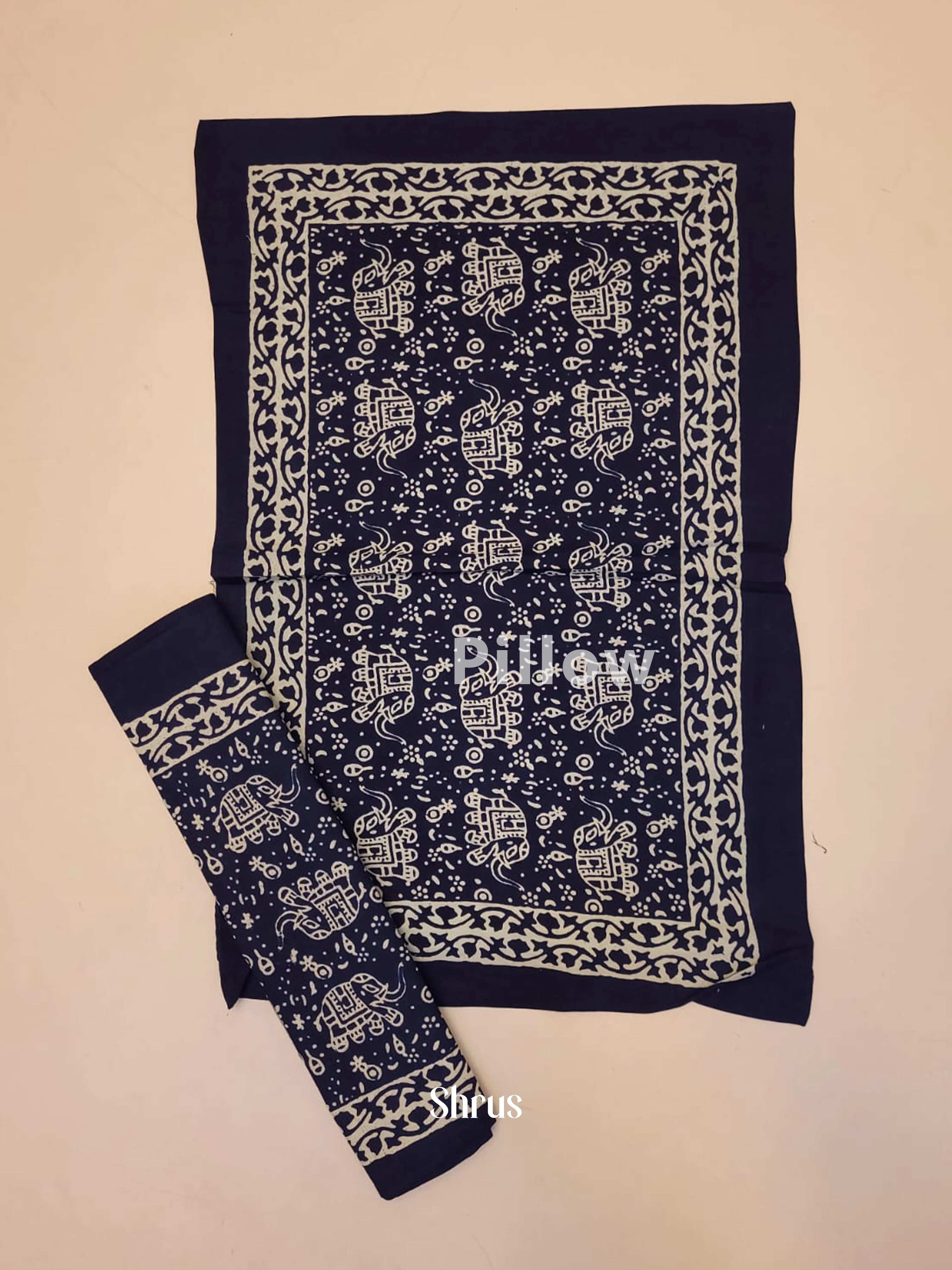 Navy Blue & Cream - Bed Spreads - Image 3