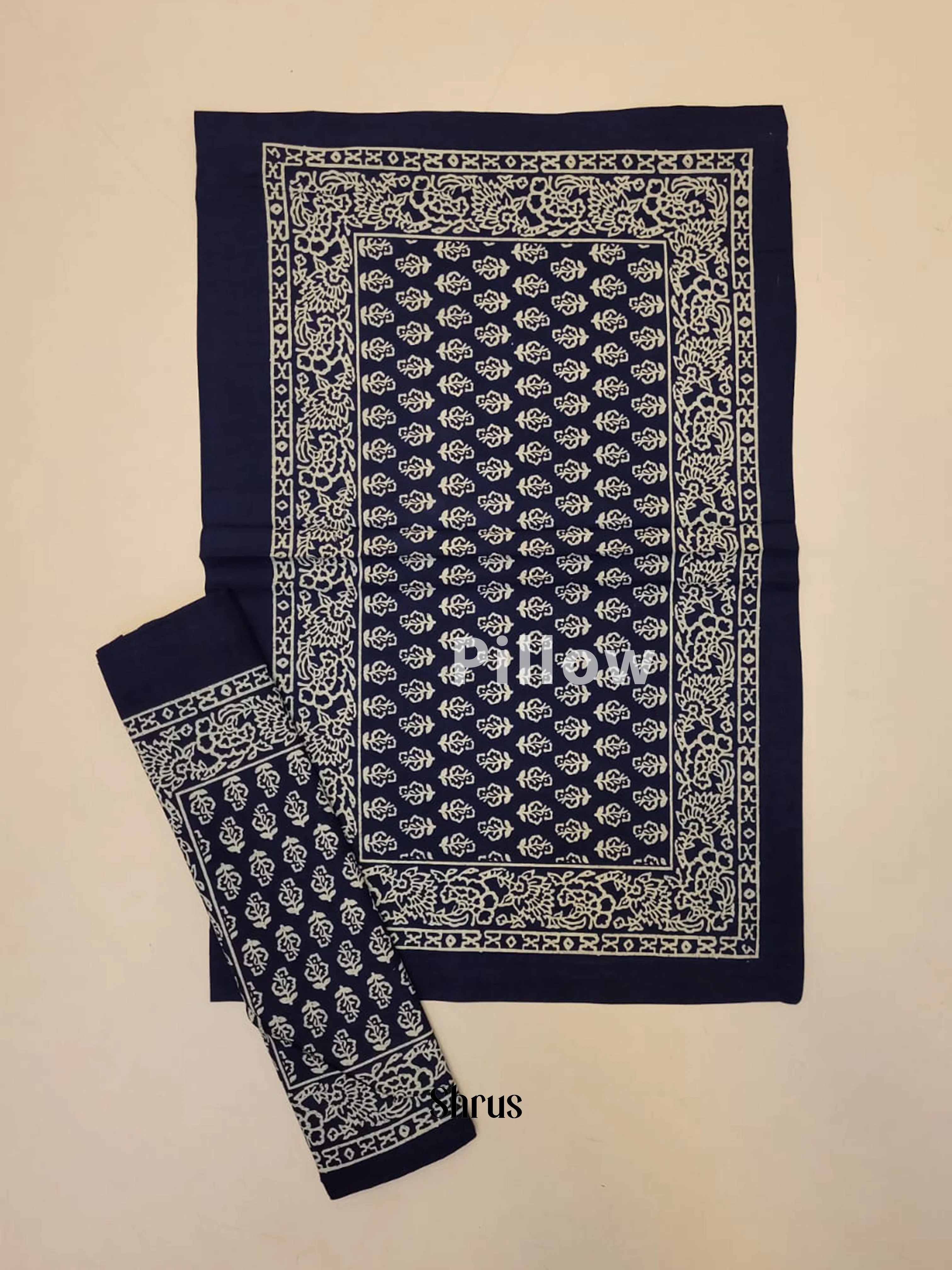 Indigo & Cream -Bed Spreads - Image 3