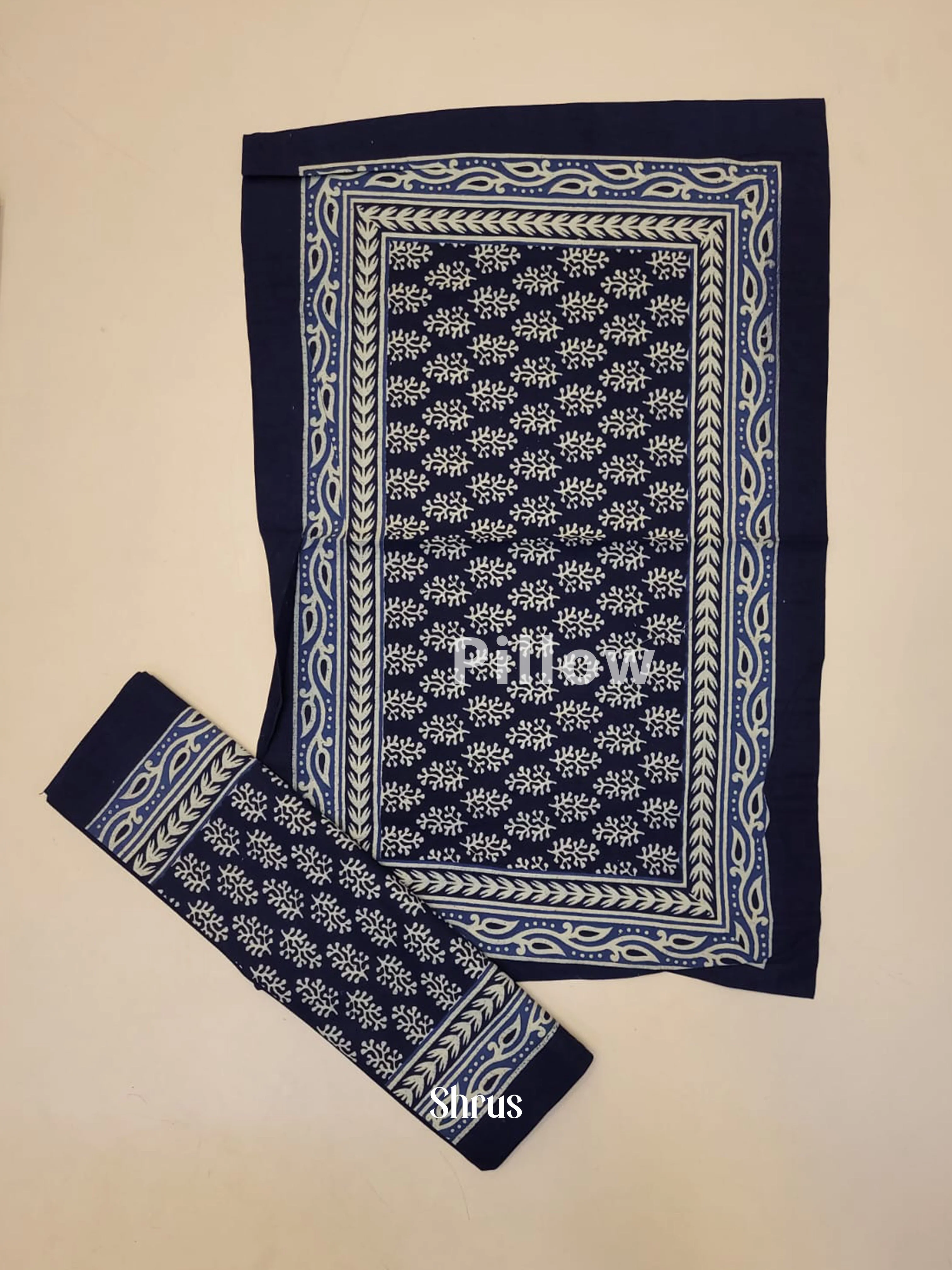 Navy Blue & Cream - Bed Spreads - Image 3