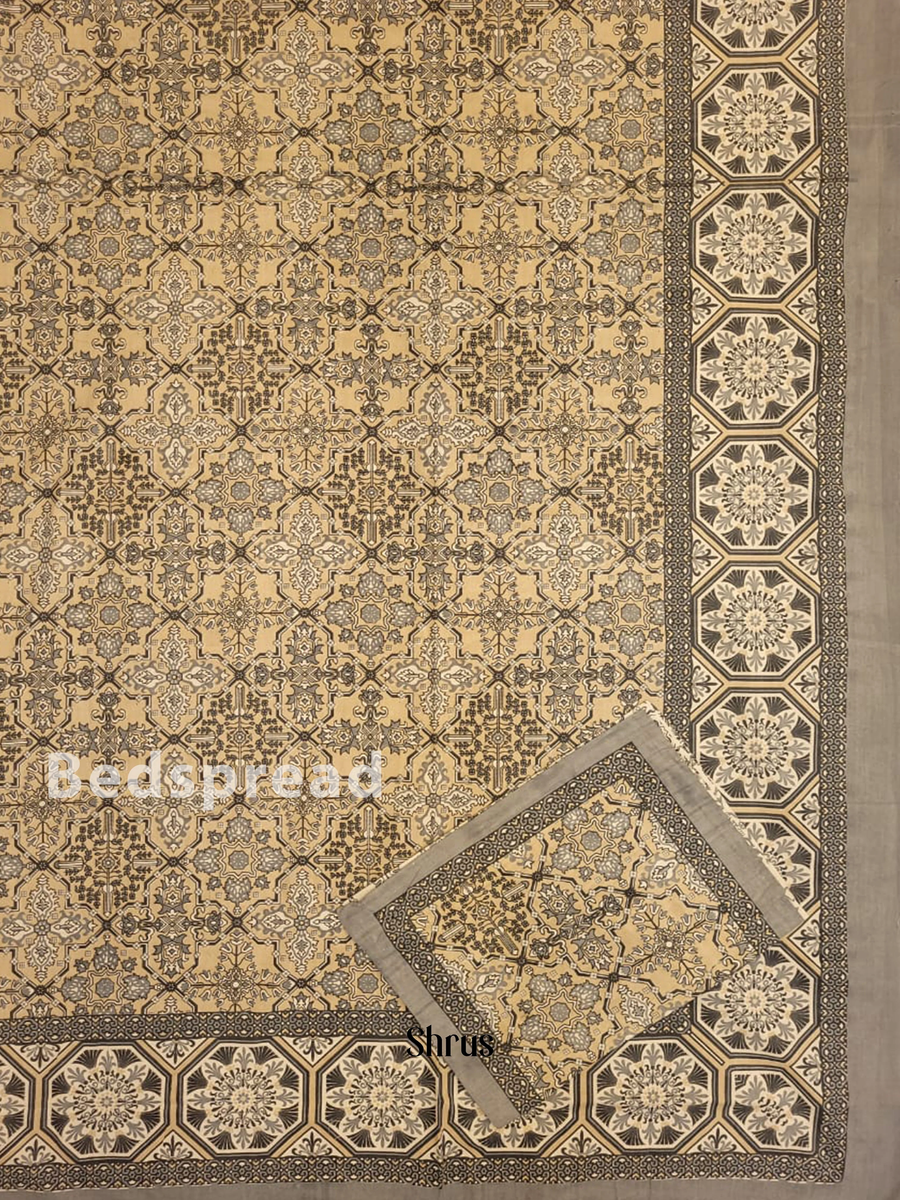 Beige & Grey - Bed Spreads - Image 2