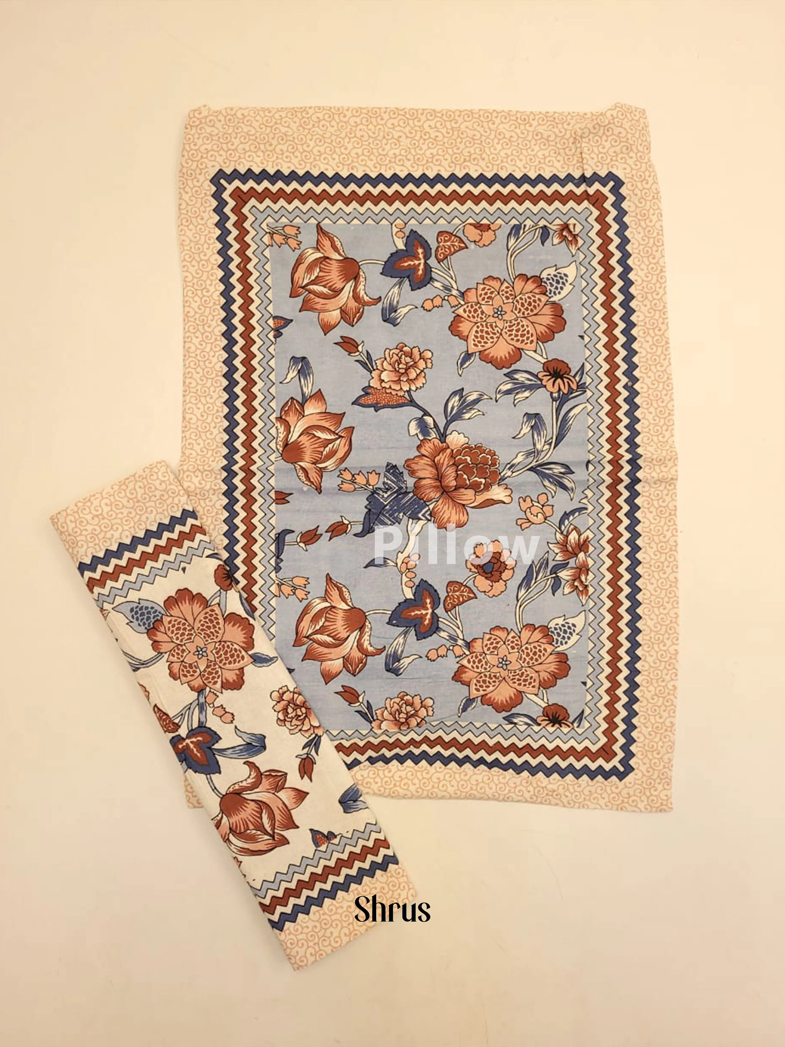 Blue & Cream - Bed Spreads - Image 3