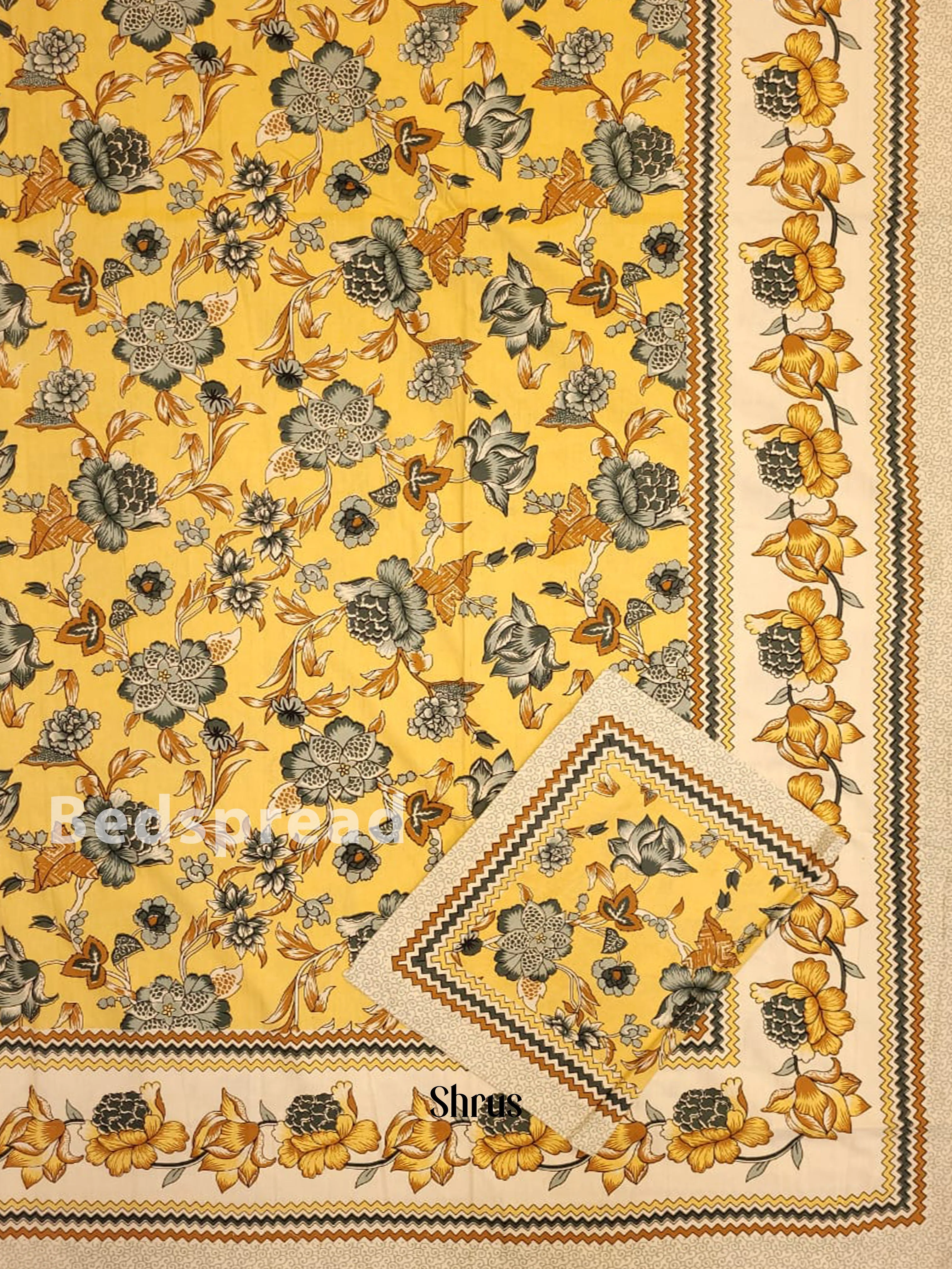 Yellow & Cream - Bed Spreads - Image 2