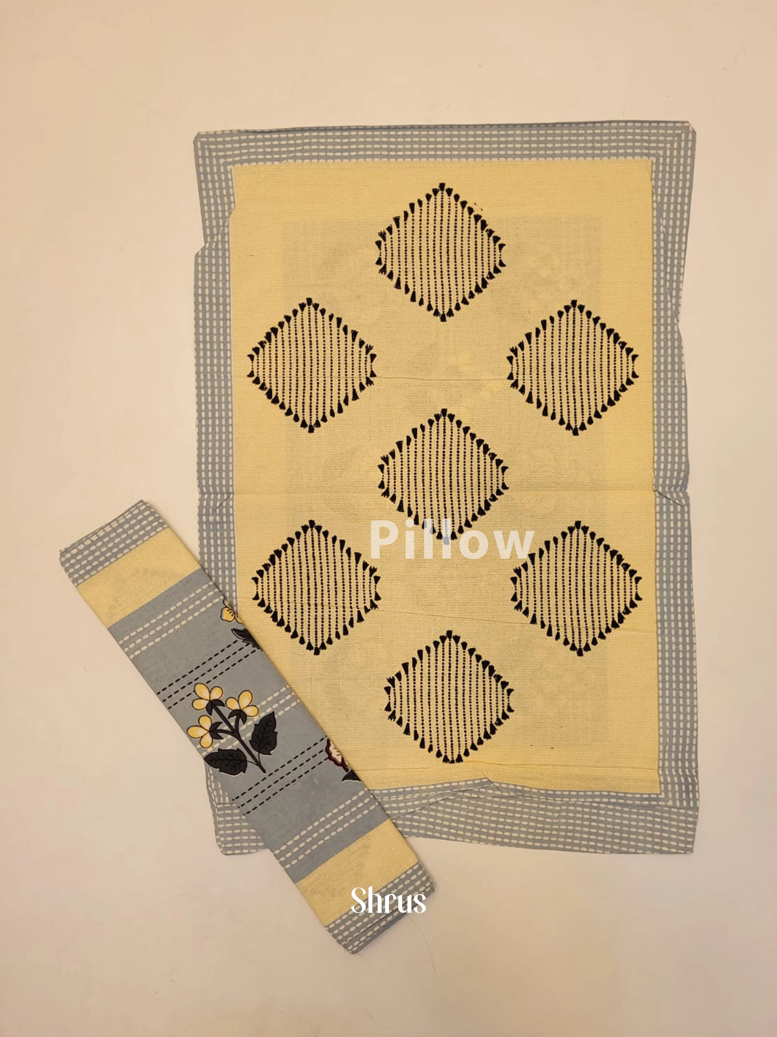 Yellow & Grey -Bed Spreads - Image 3