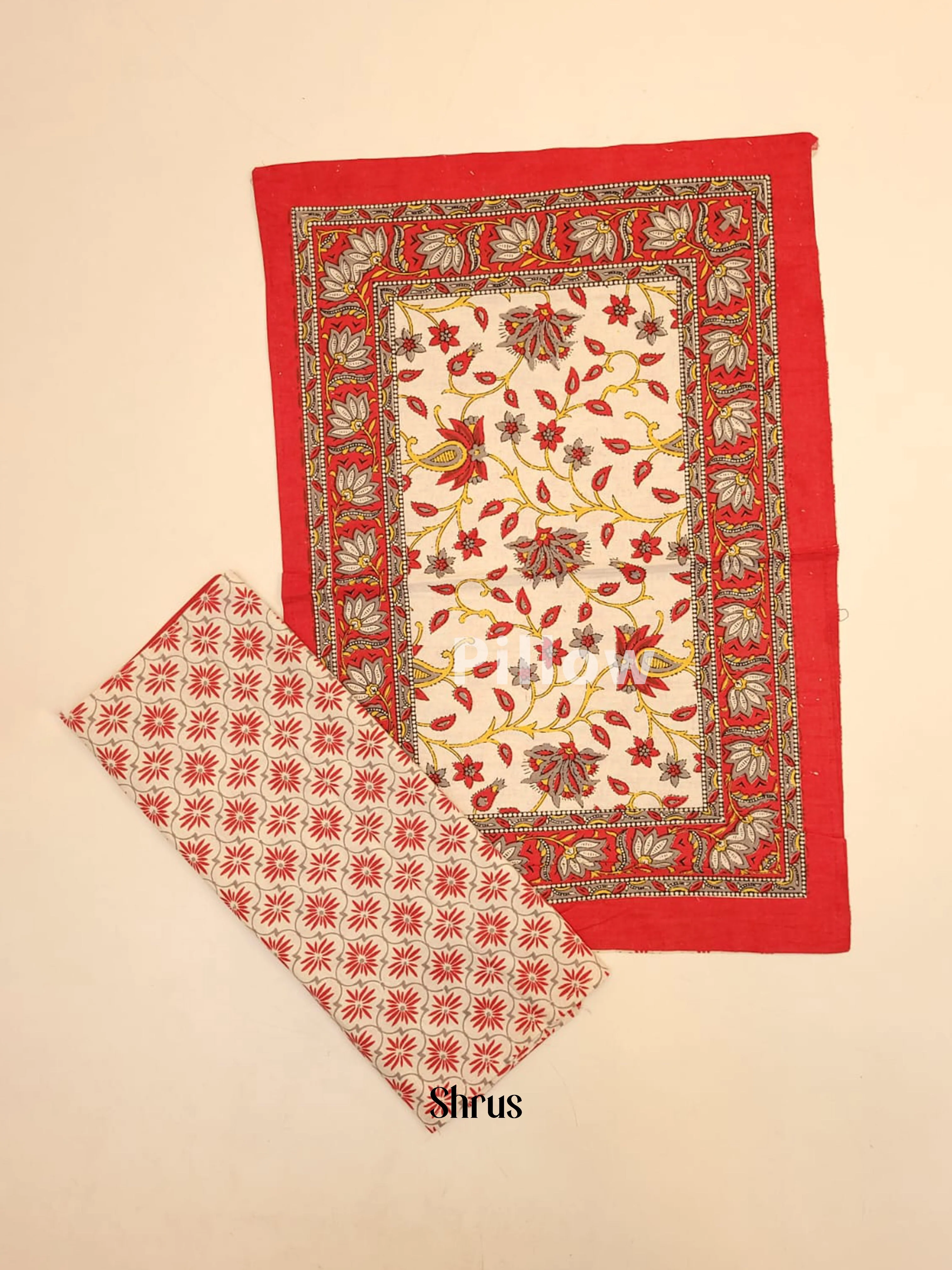 Cream & Red - Bed Spreads - Image 3