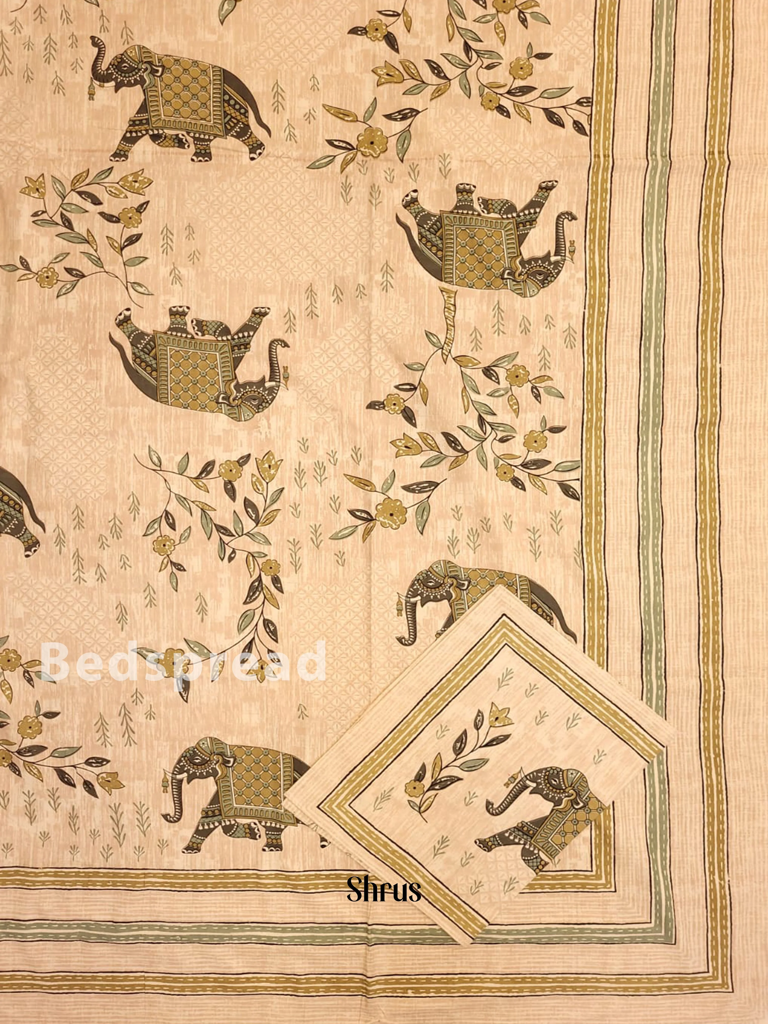 Peach & Grey - Bed Spreads - Image 2
