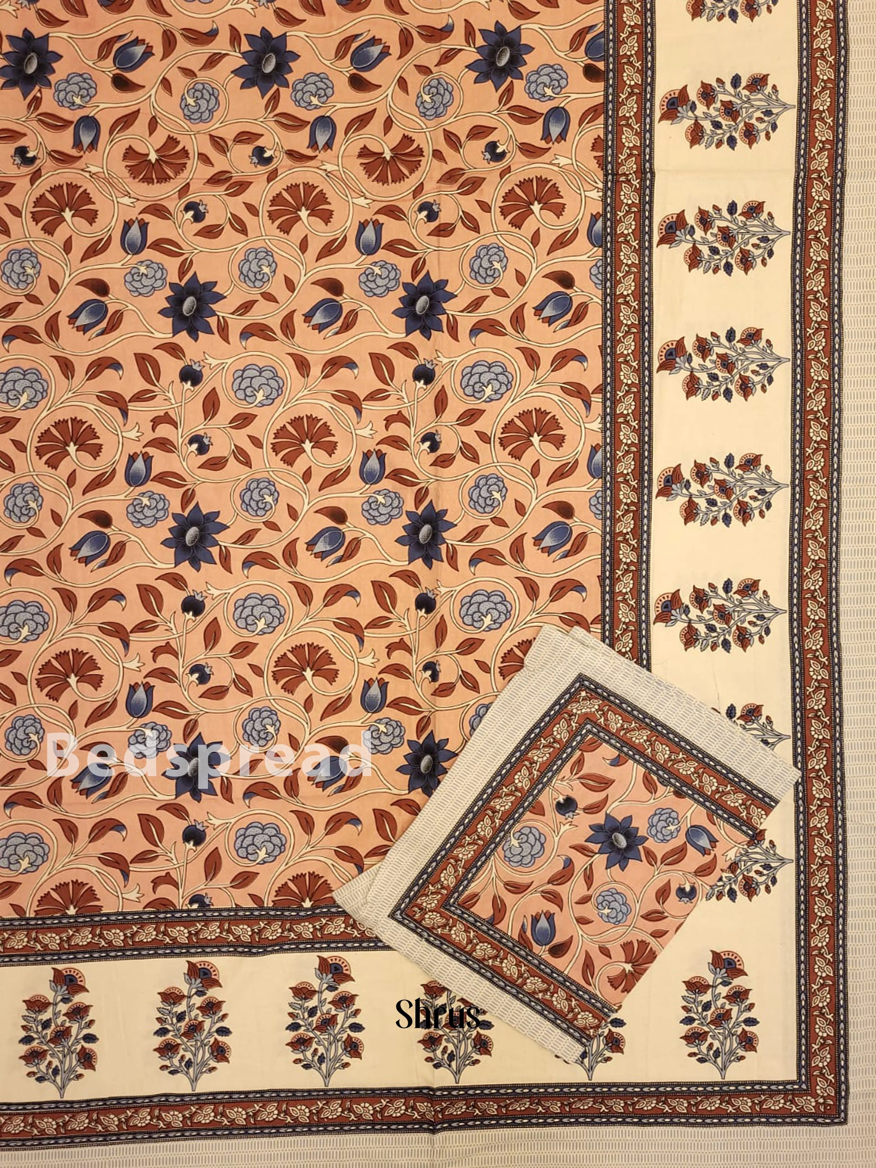 Peach & Cream- Bed Spreads - Image 2