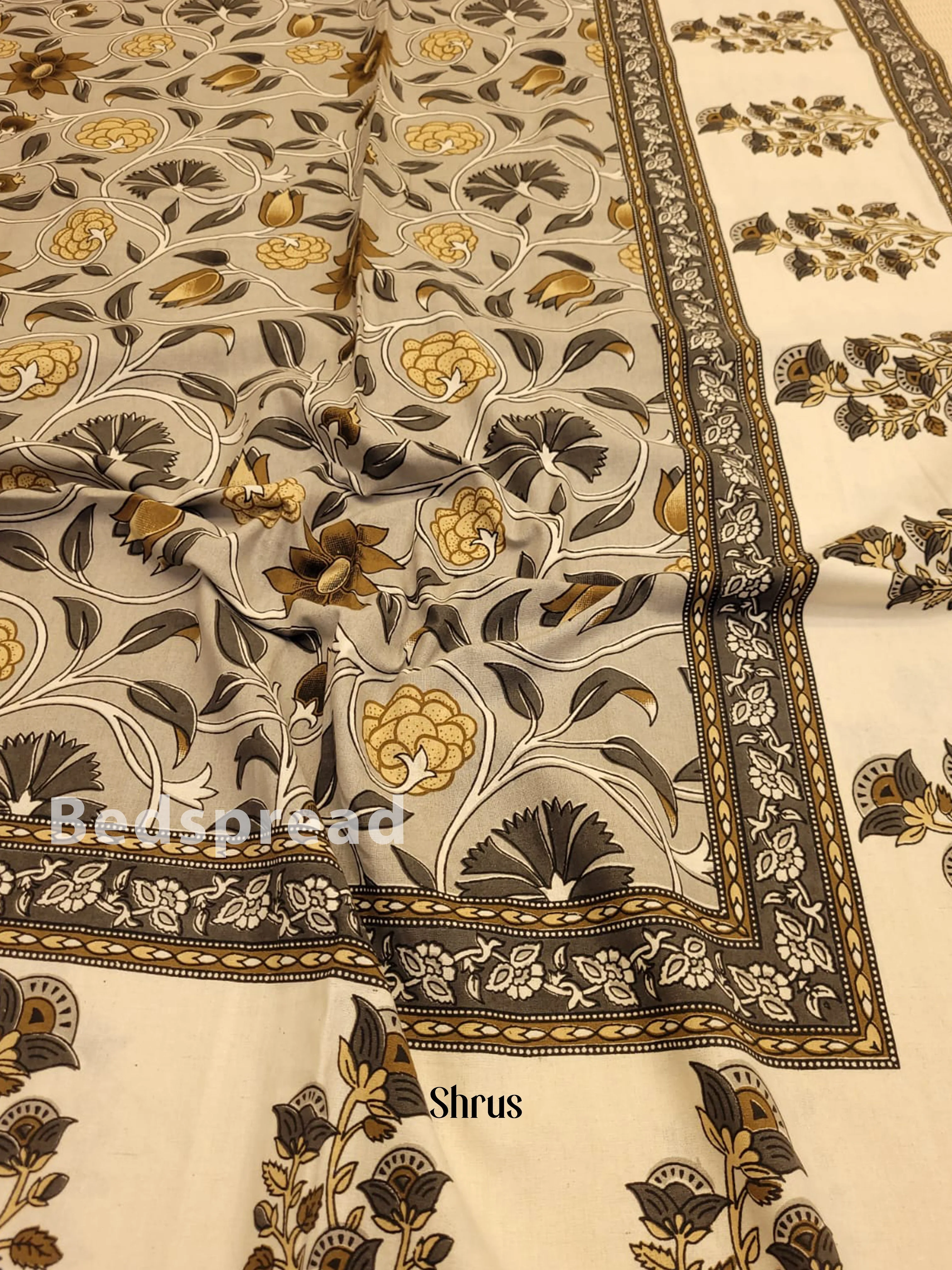 Grey & Beige - Bed Spreads