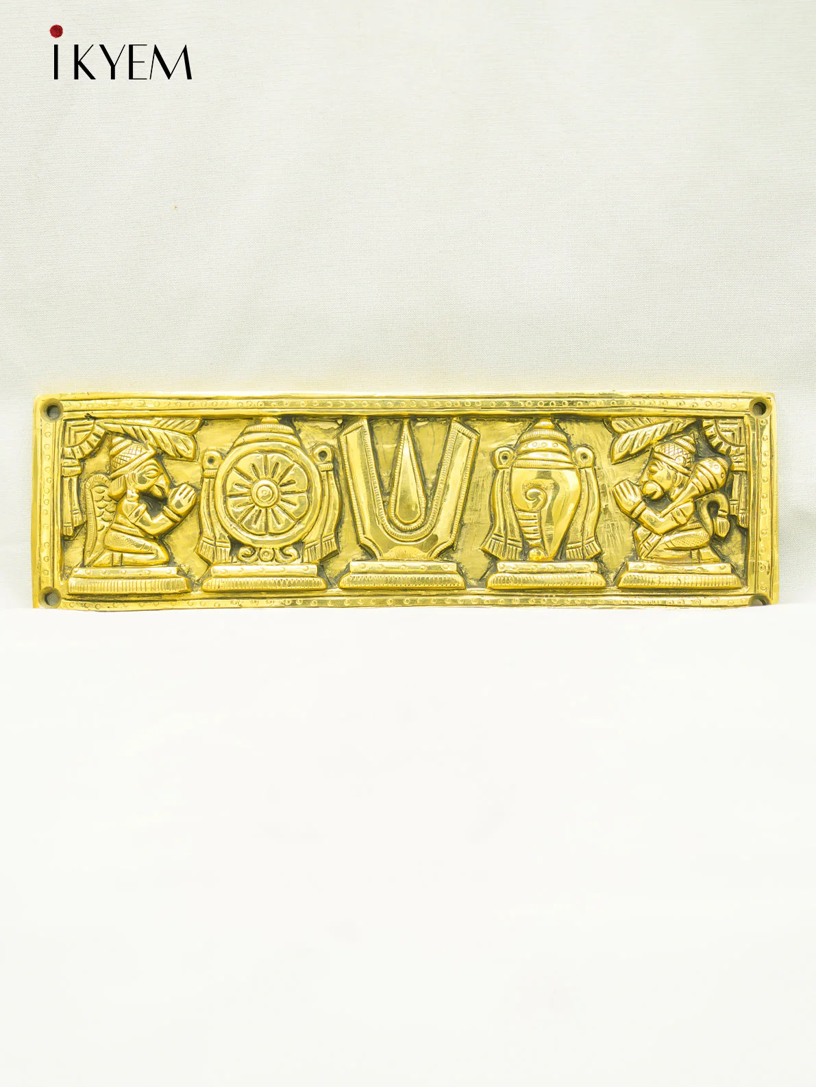 Brass Sangu , chakram , Namam wall mount