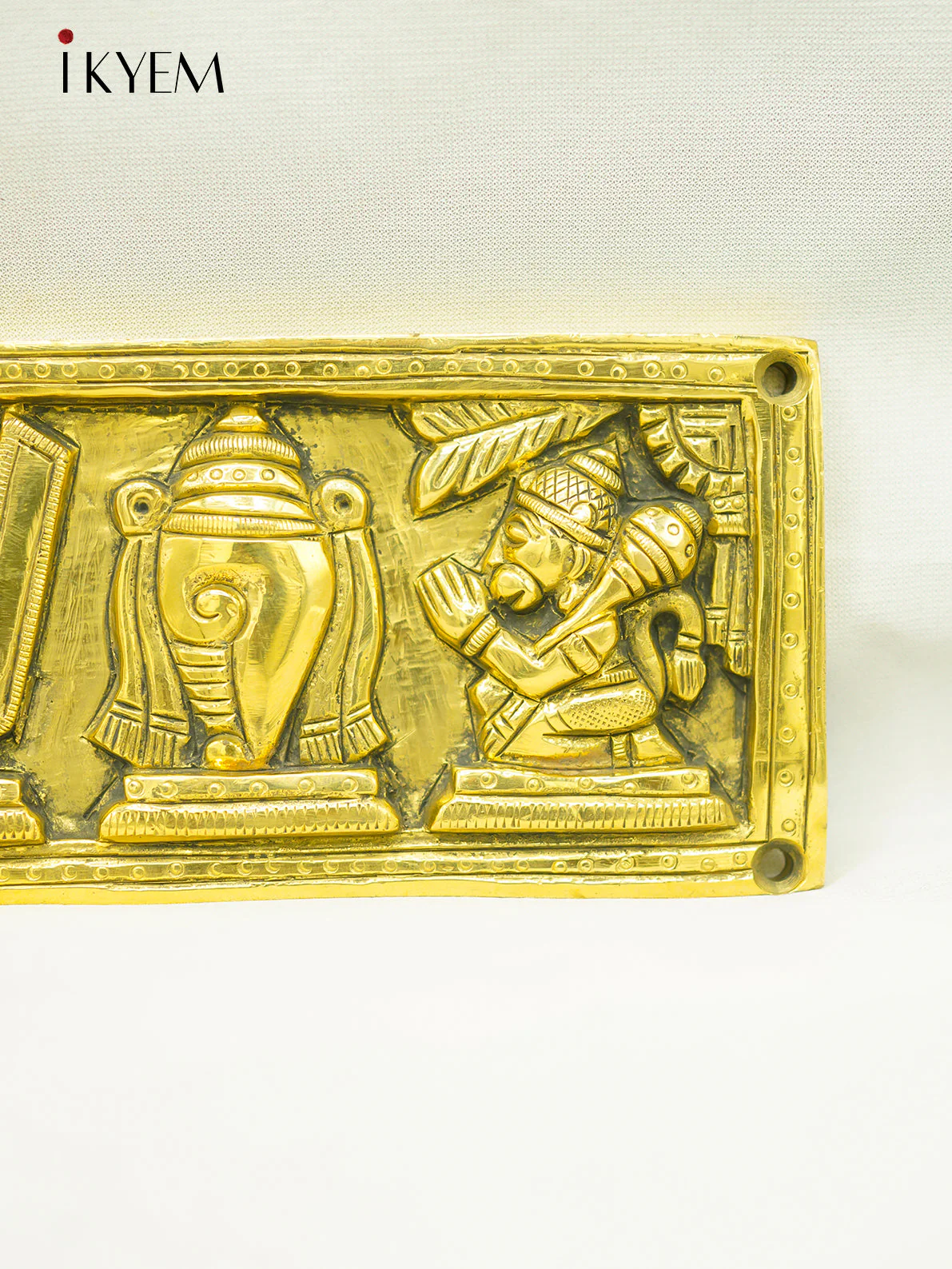 Brass Sangu , chakram , Namam wall mount - Image 3